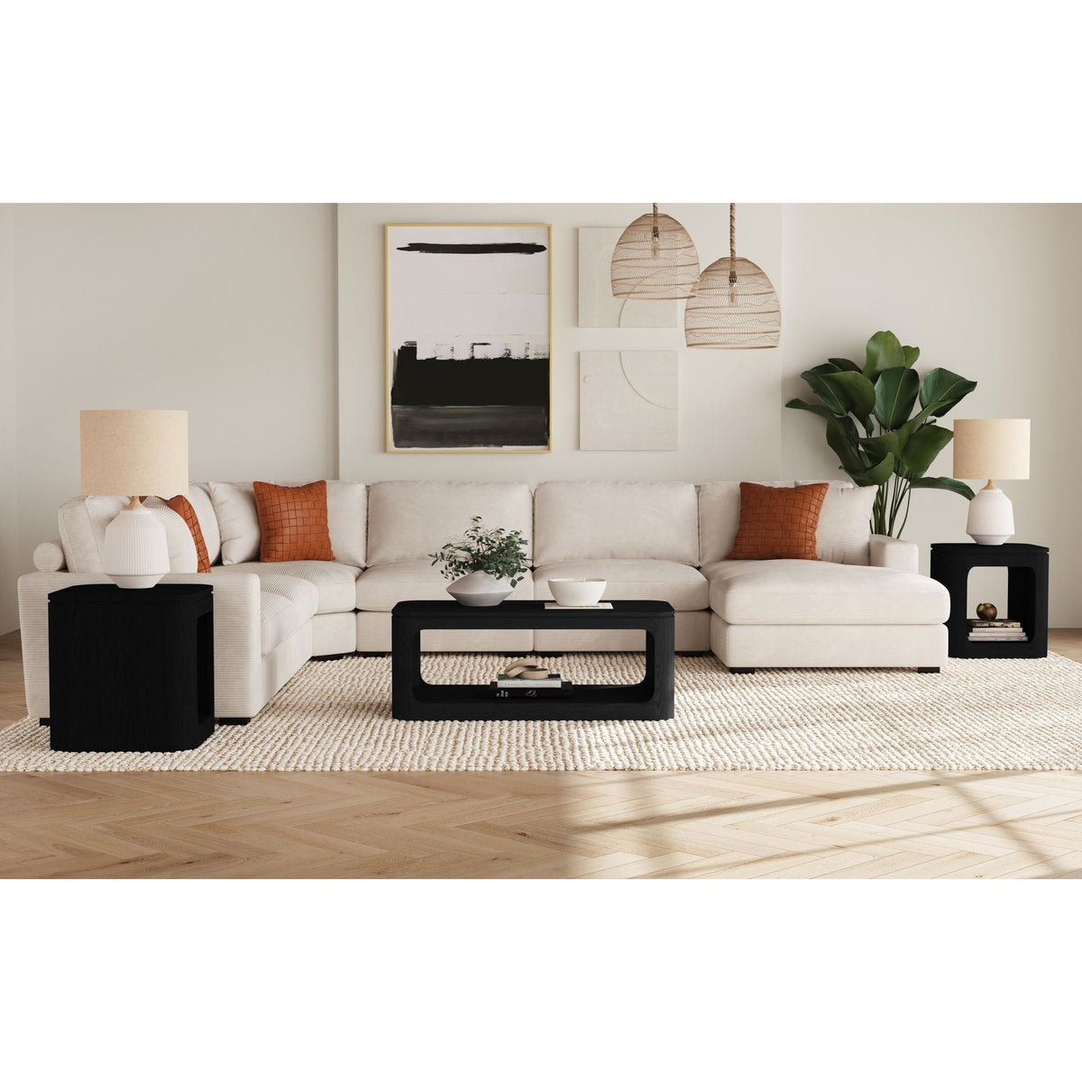 Rosalie Table in Black by Elements International, view 10