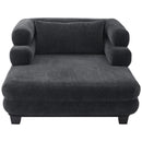 Oversized Chaise Lounge Sofa Bed With Deep Seat And Layered Armrests