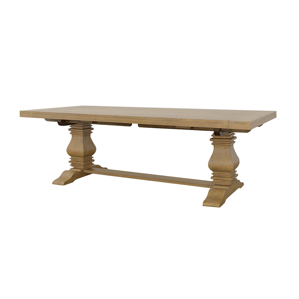 Florence 126-inch Extension Dining Table Rustic Honey — view 6