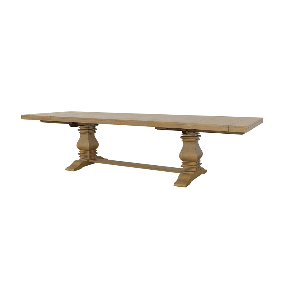 Florence 126-inch Extension Dining Table Rustic Honey — view 7