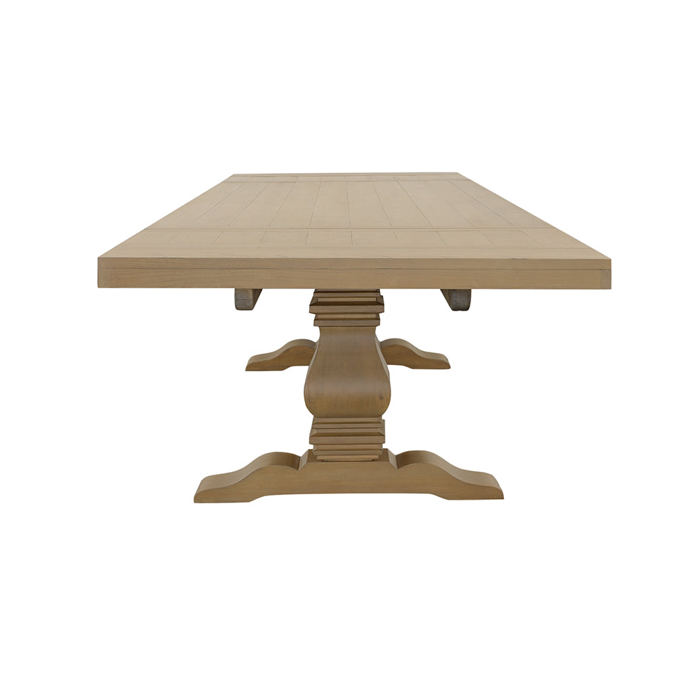 Florence 126-inch Extension Dining Table Rustic Honey — view 9