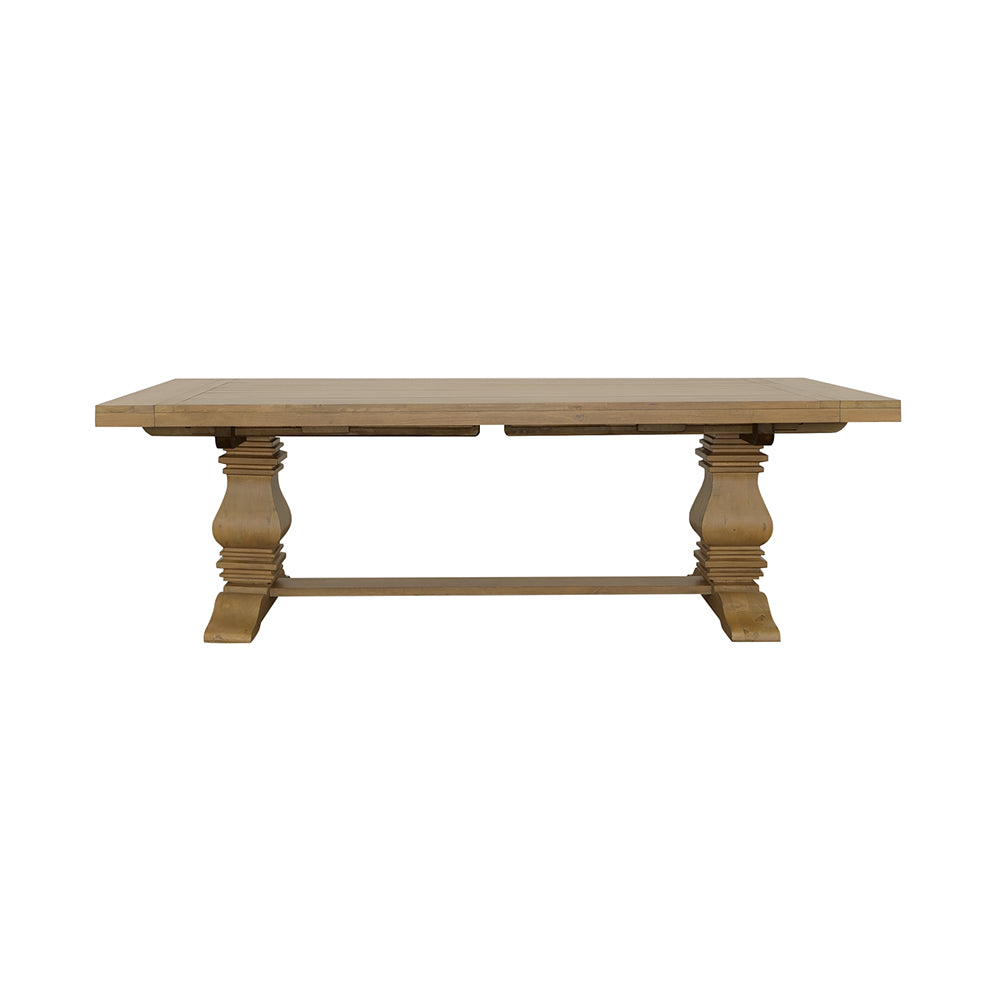 Florence 126-inch Extension Dining Table Rustic Honey — view 10