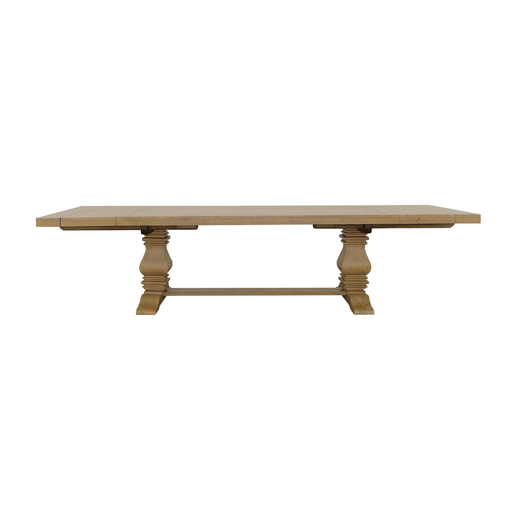 Florence 126-inch Extension Dining Table Rustic Honey — view 11