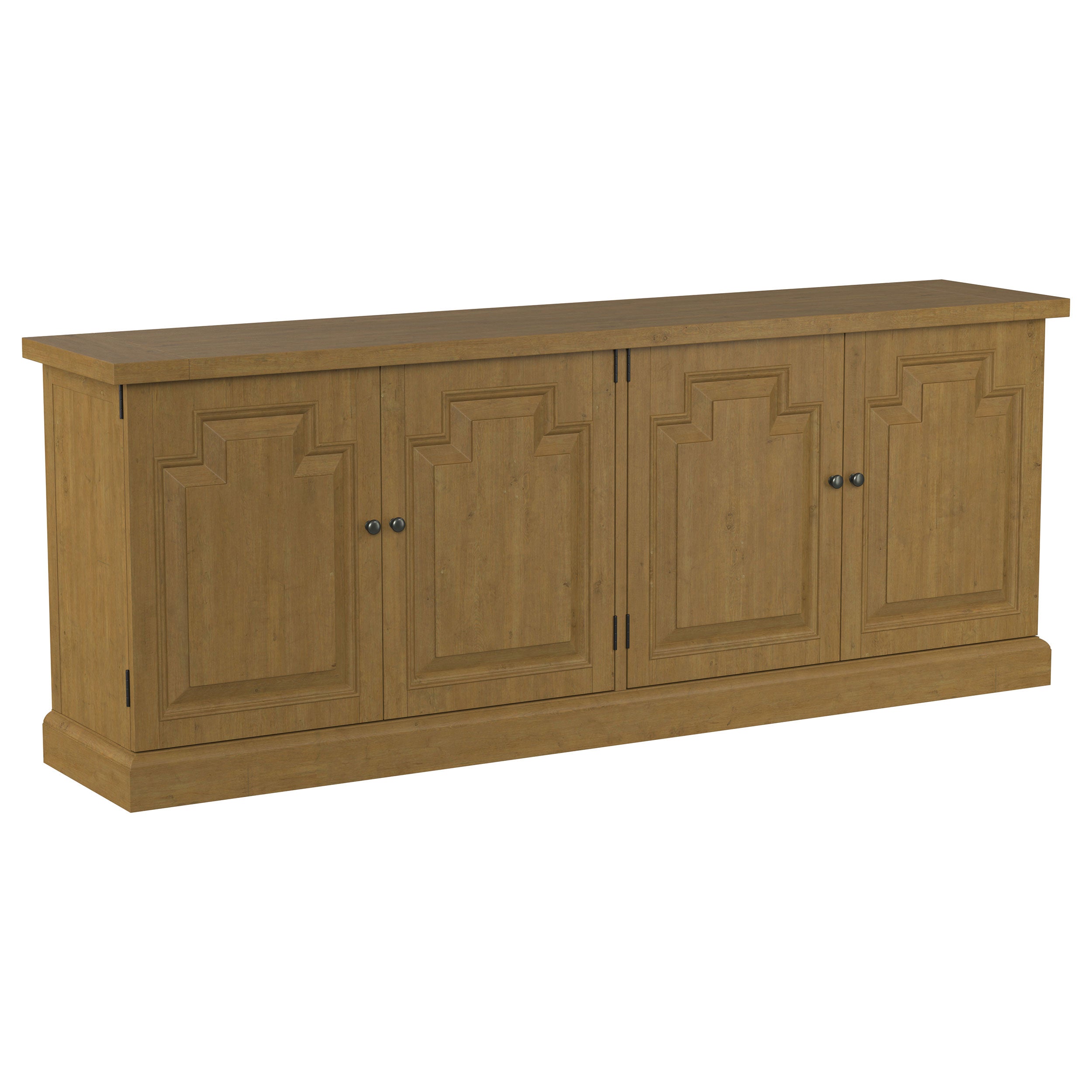Florence 4-door Dining Sideboard Buffet Cabinet Rustic Honey — view 1