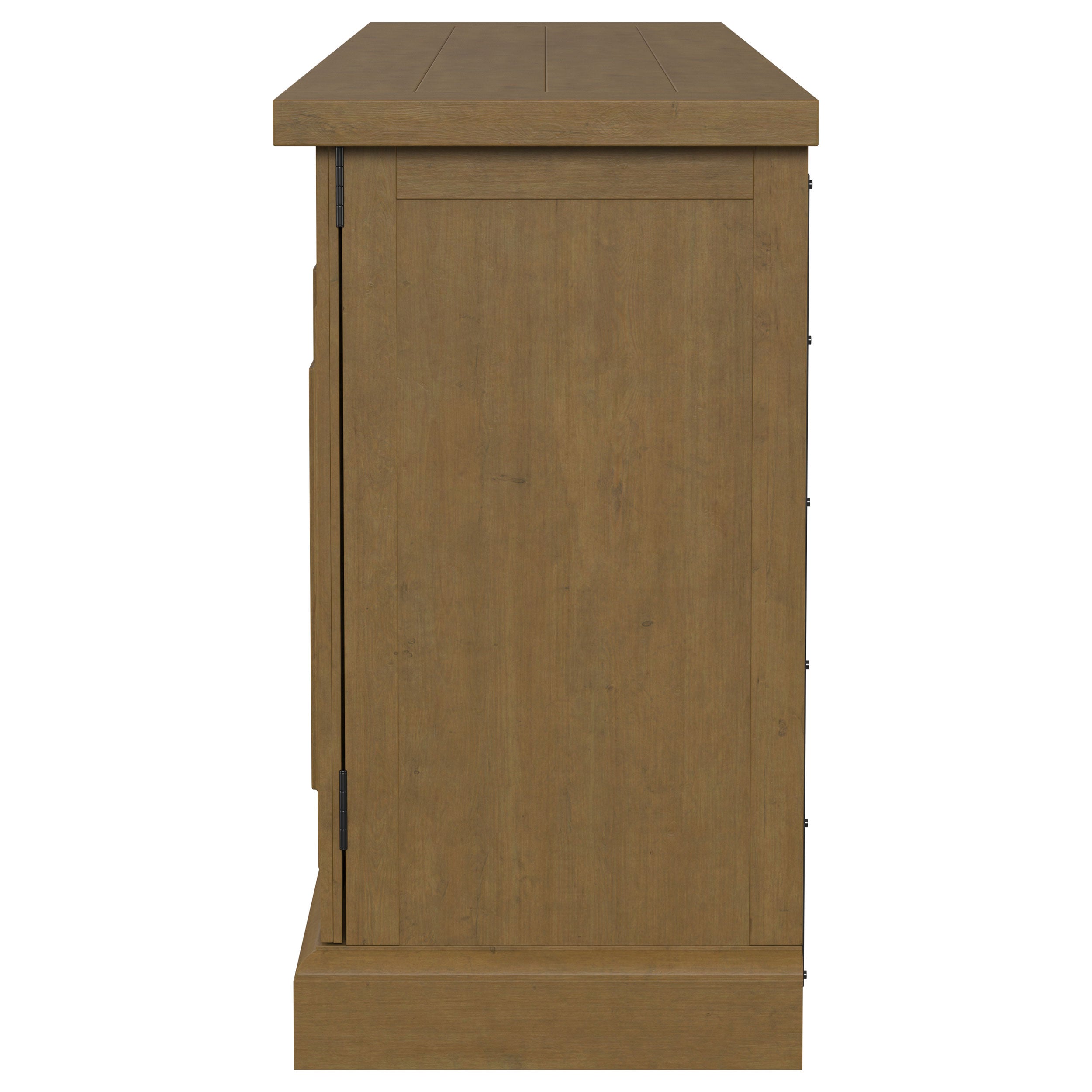 Florence 4-door Dining Sideboard Buffet Cabinet Rustic Honey — view 6