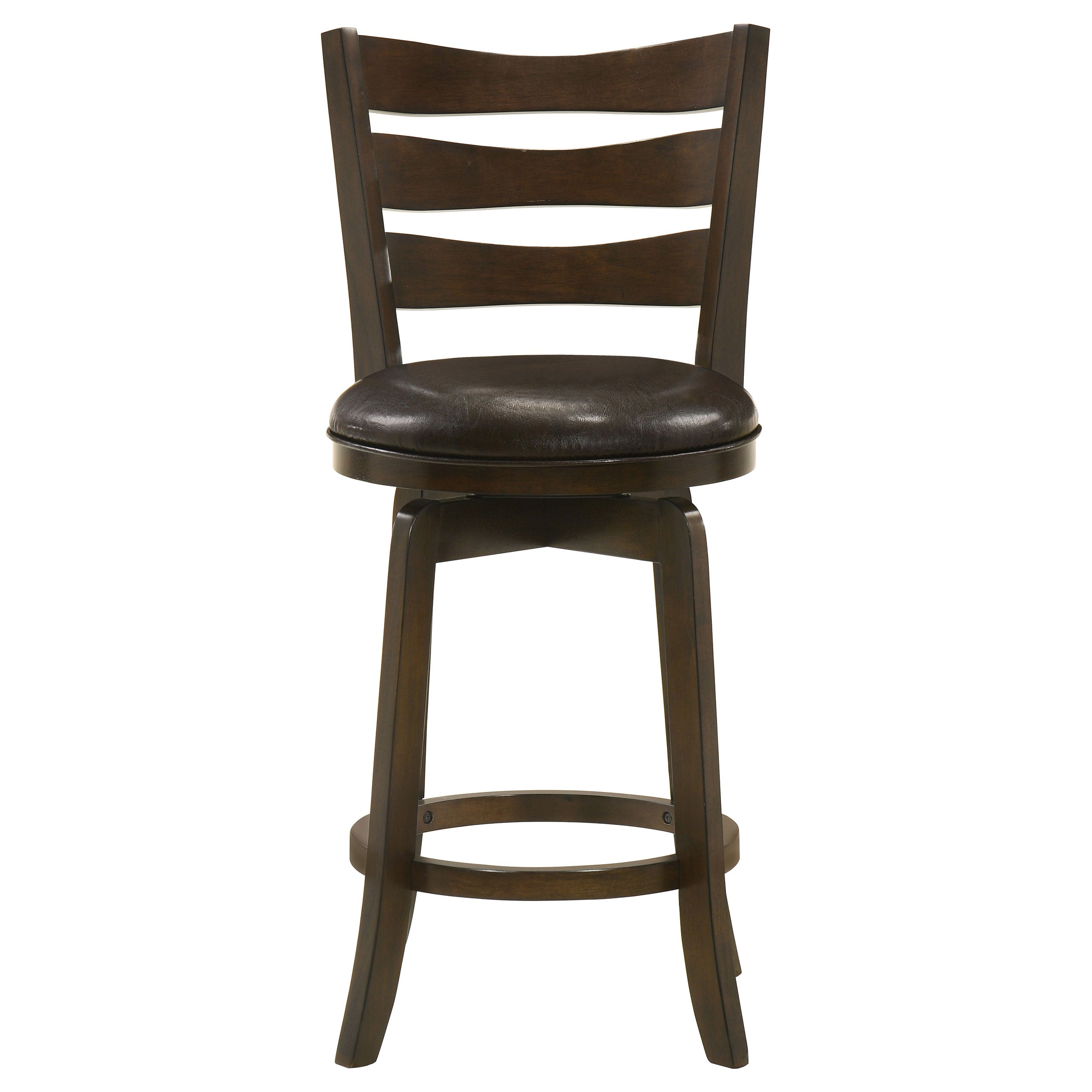 Murphy Wood Counter Height Swivel Bar Chair Dark Brown — view 3