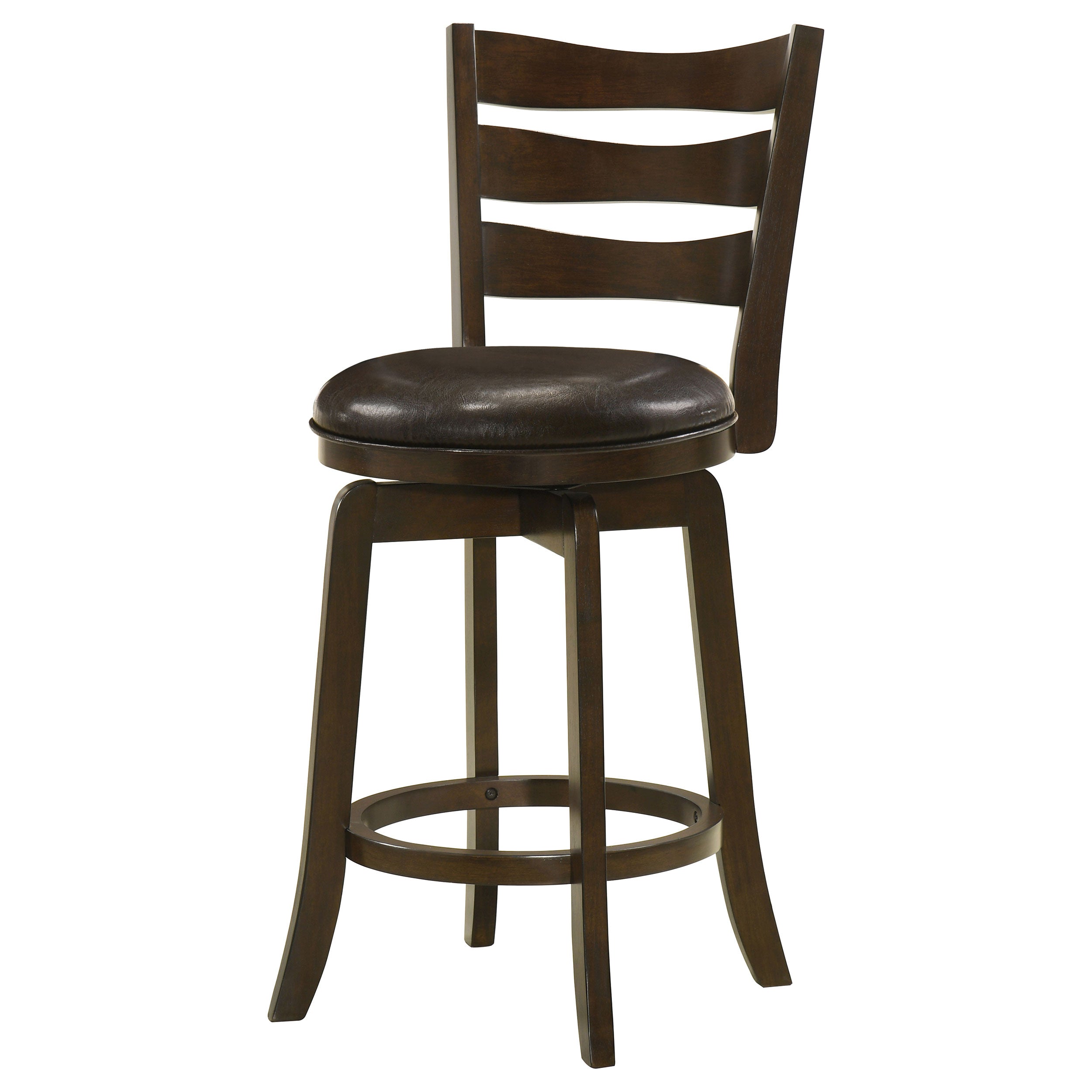 Murphy Wood Counter Height Swivel Bar Chair Dark Brown — view 4