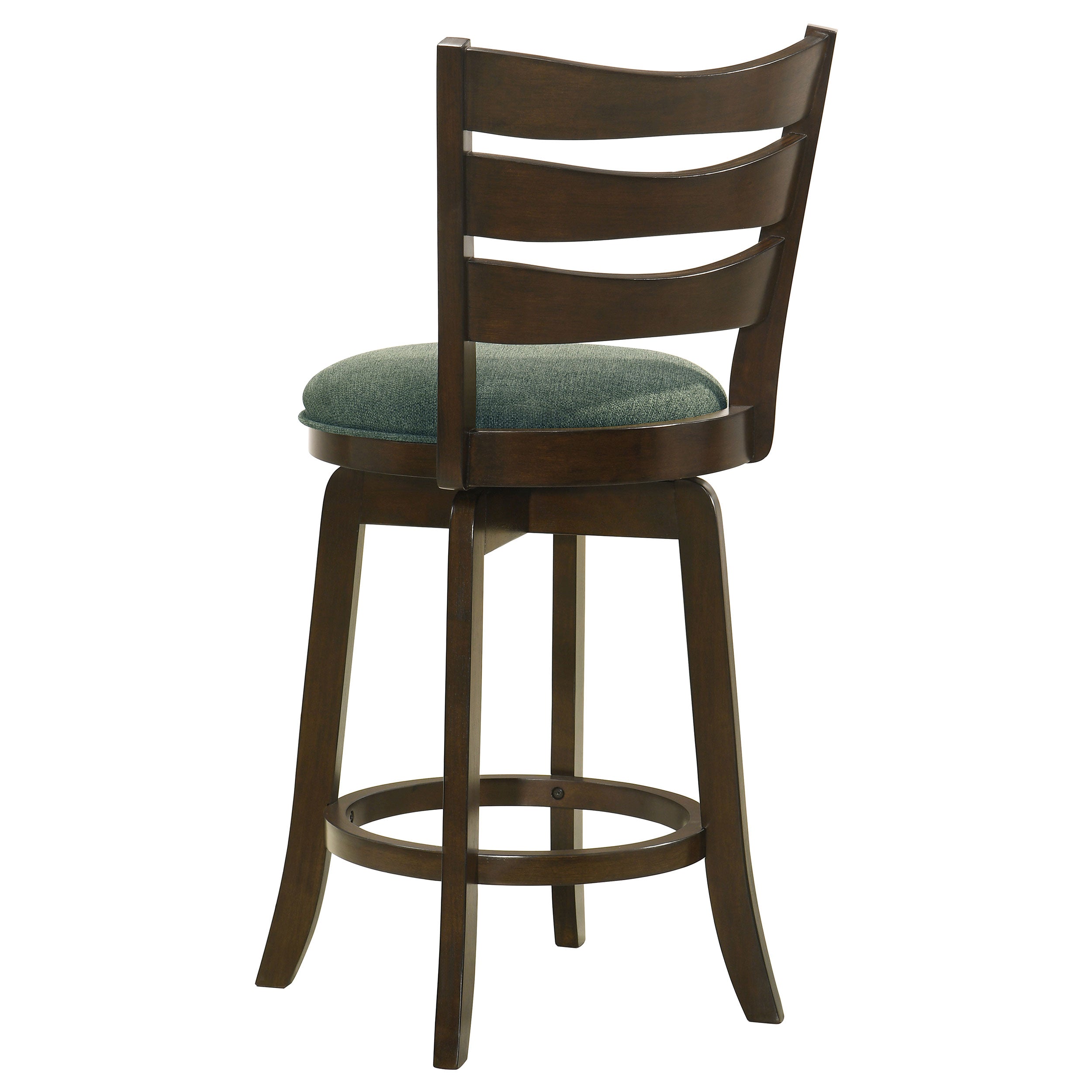 Murphy Wood Counter Height Swivel Bar Chair Hunter Green — view 6