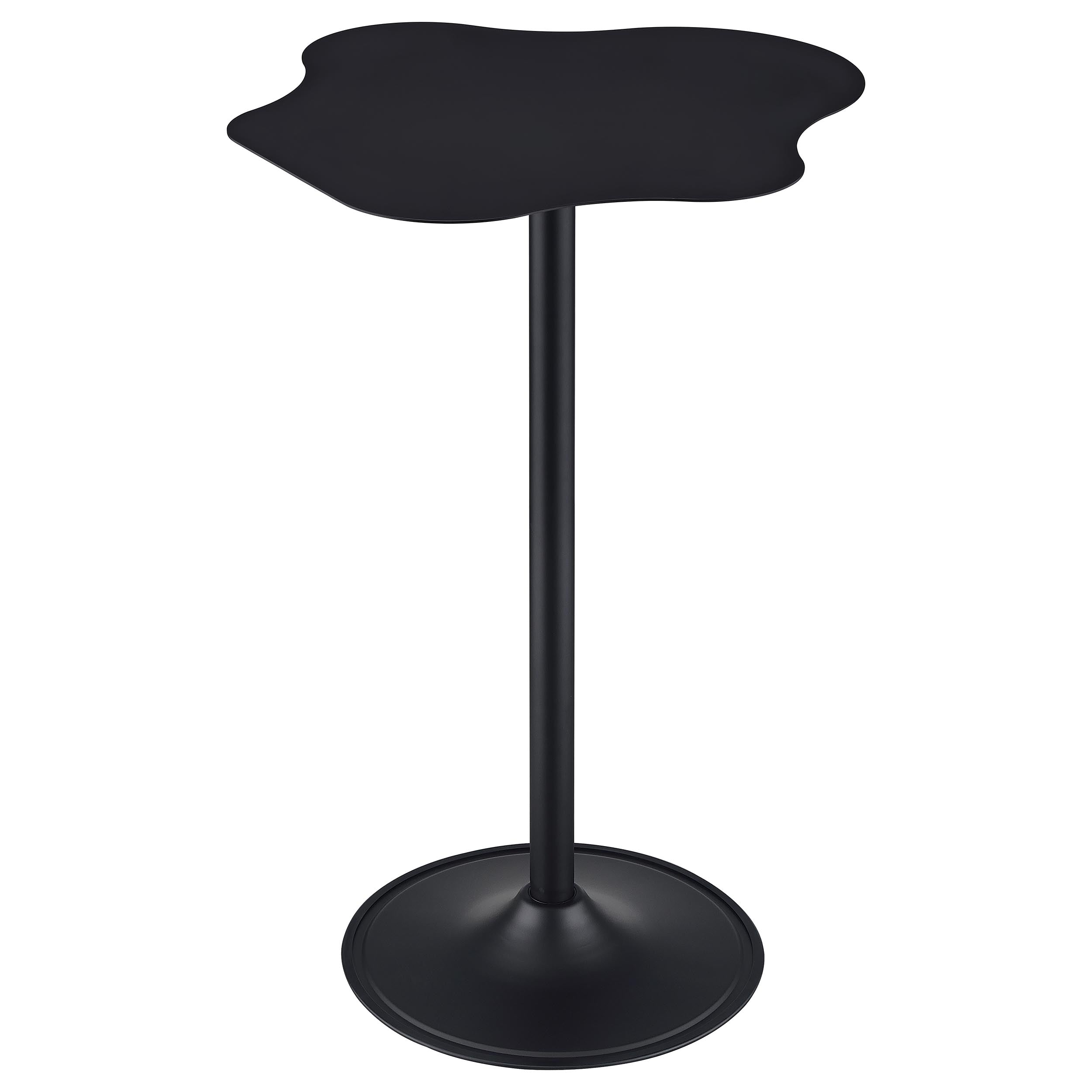 Keanu Curved 29-inch Cloud-Shaped Bistro Bar Table Black — view 4