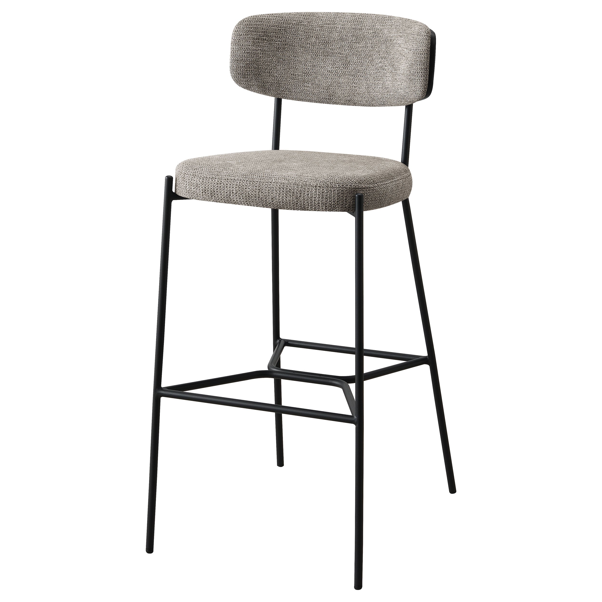 Elison Pub Height Bar Stool Light Brown (Set of 2) — view 5
