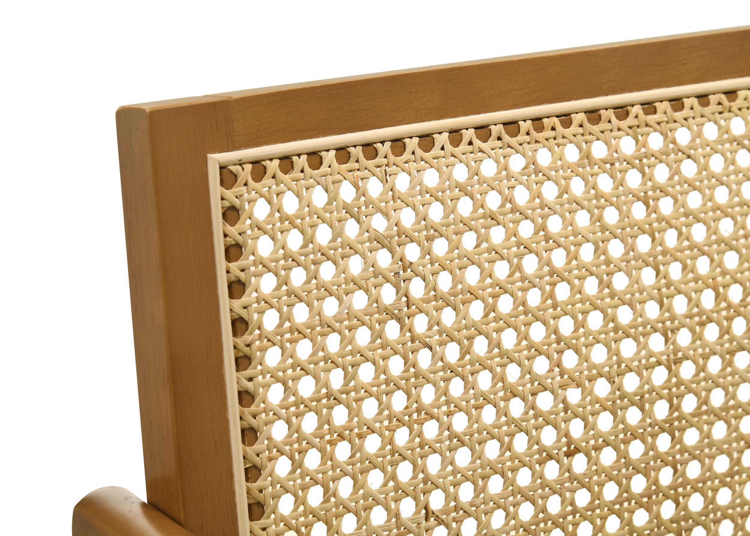 Kane Woven Rattan Wood Bar Chair Light Walnut (Set of 2) — view 10