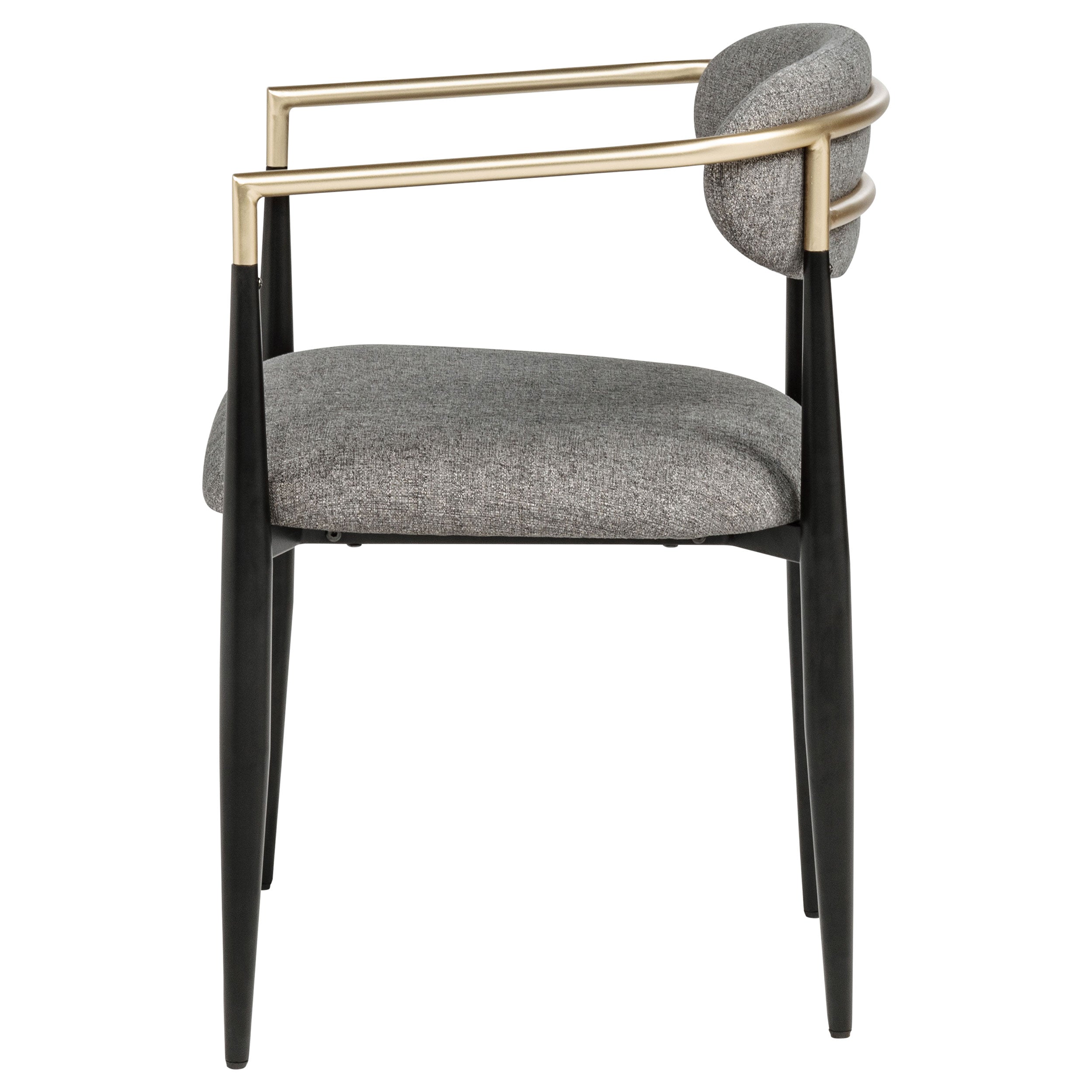 Bradbury Fabric Upholstered Dining Arm Chair Grey (Set of 2) — view 6