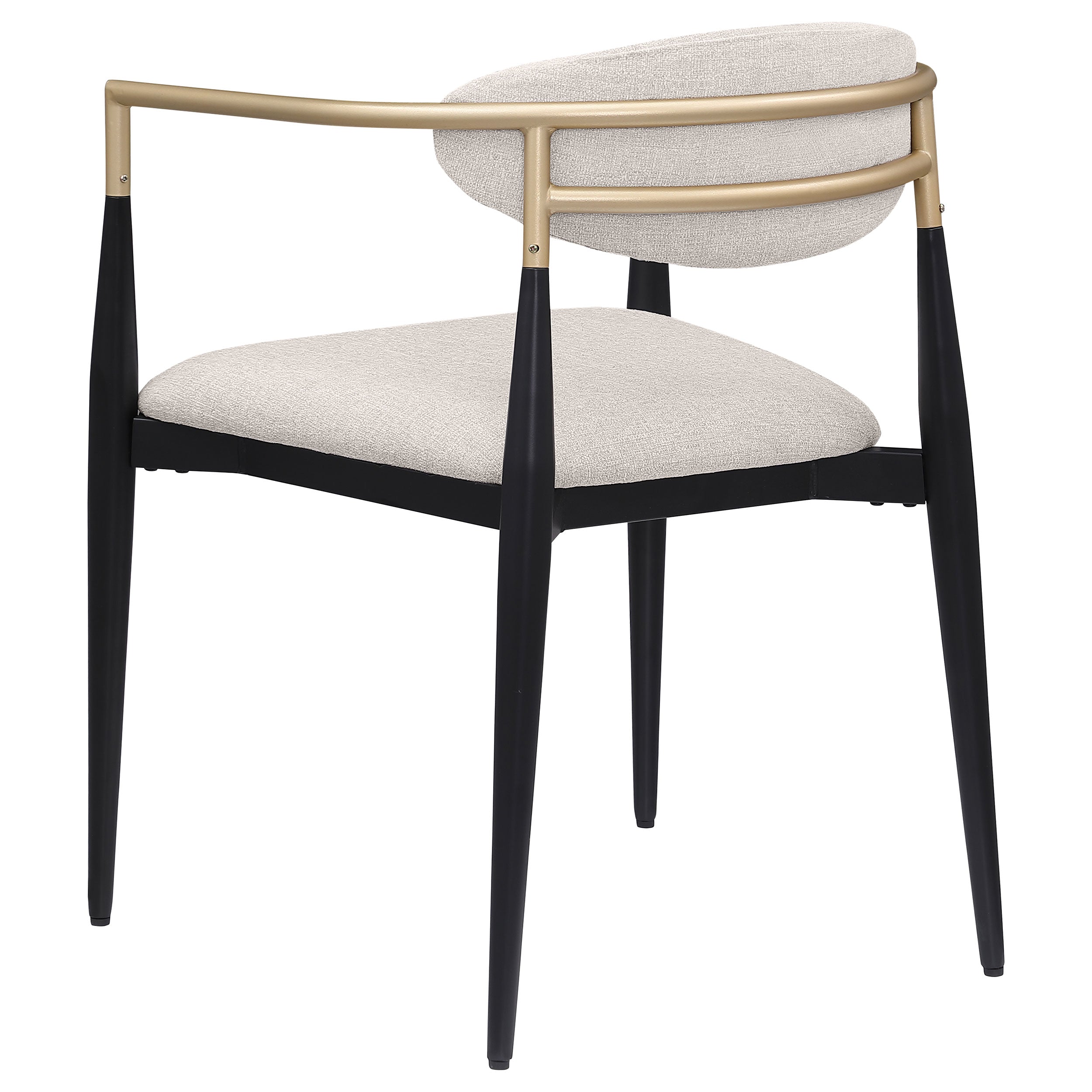 Bradbury Fabric Upholstered Dining Arm Chair Beige (Set of 2) — view 7
