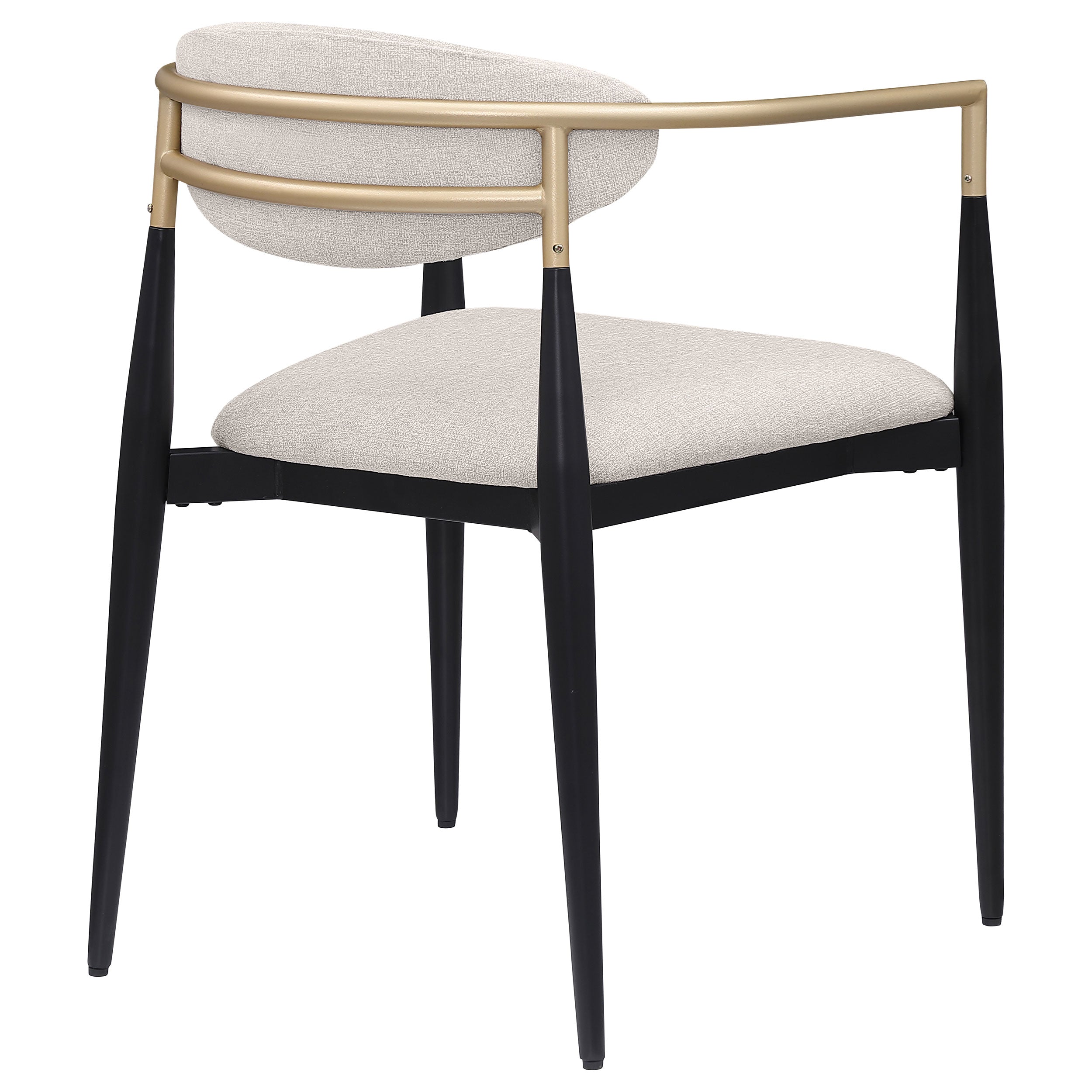 Bradbury Fabric Upholstered Dining Arm Chair Beige (Set of 2) — view 8