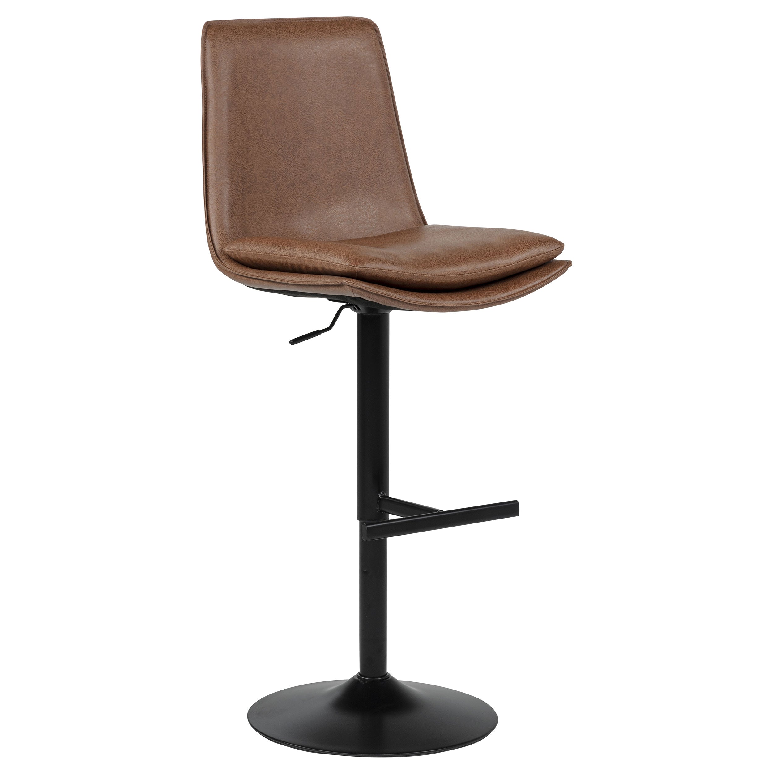 2027 Adjustable Bar Chair Coffee / Black — view 1