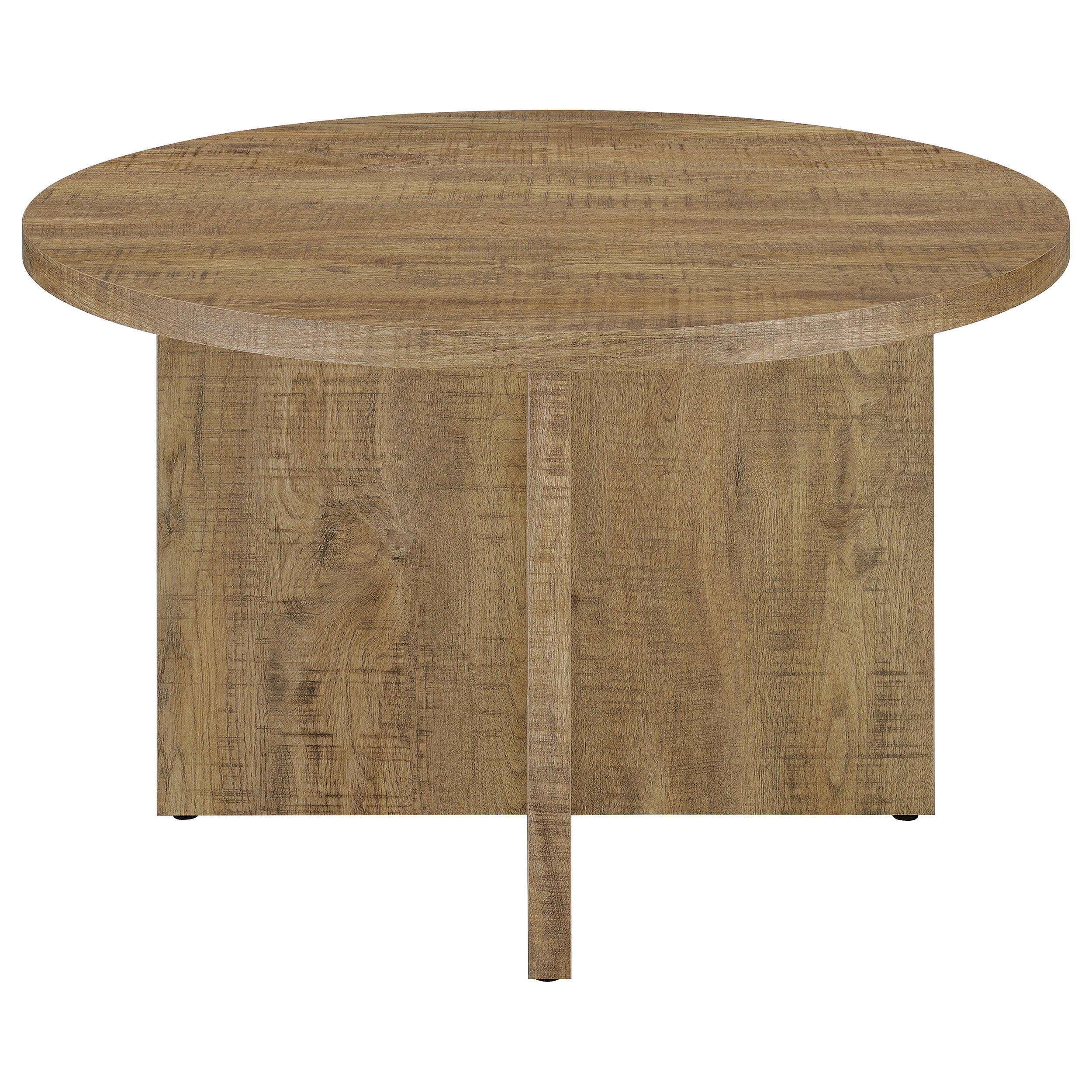 Jamestown Round 47-inch Composite Wood Dining Table Mango — view 3