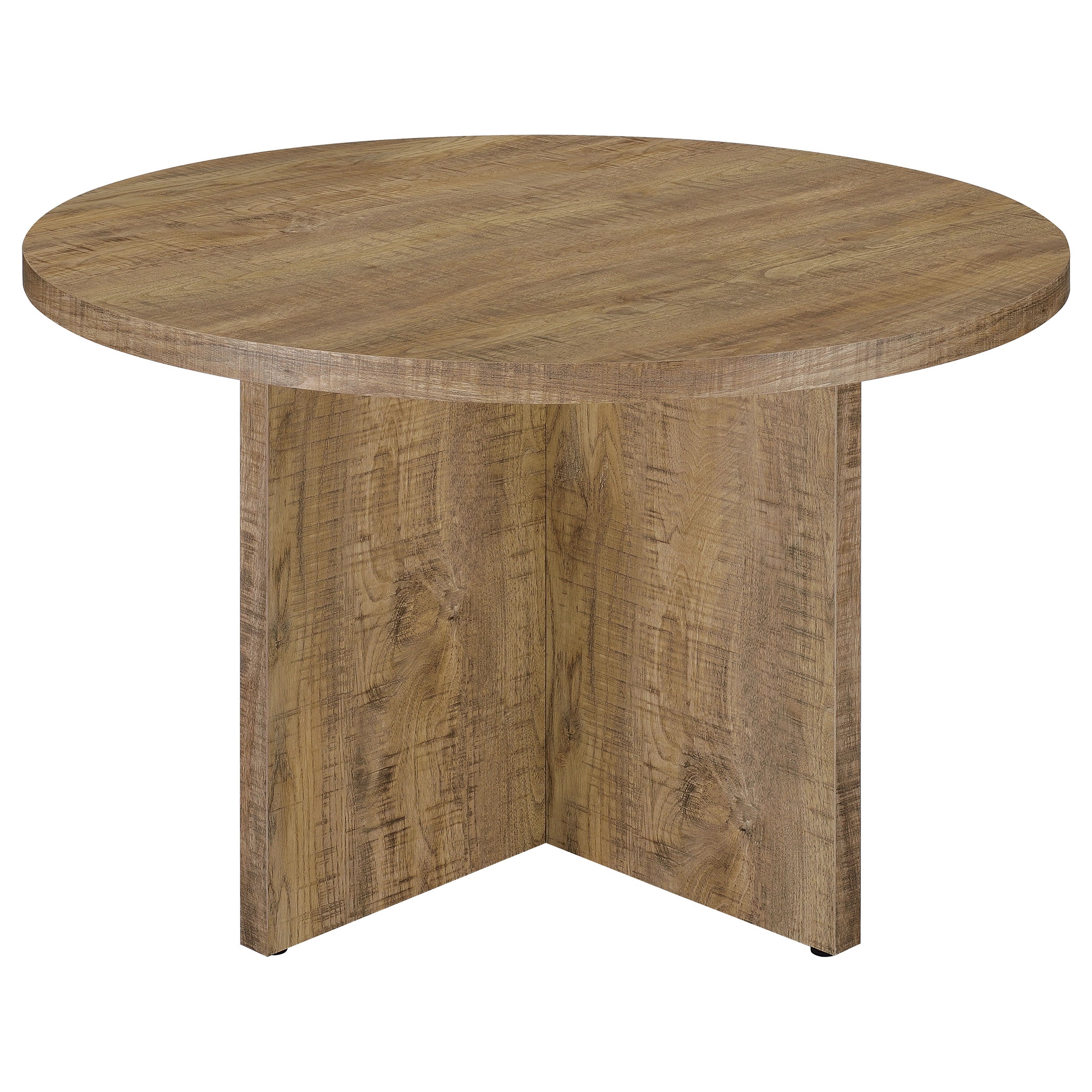 Jamestown Round 47-inch Composite Wood Dining Table Mango — view 5