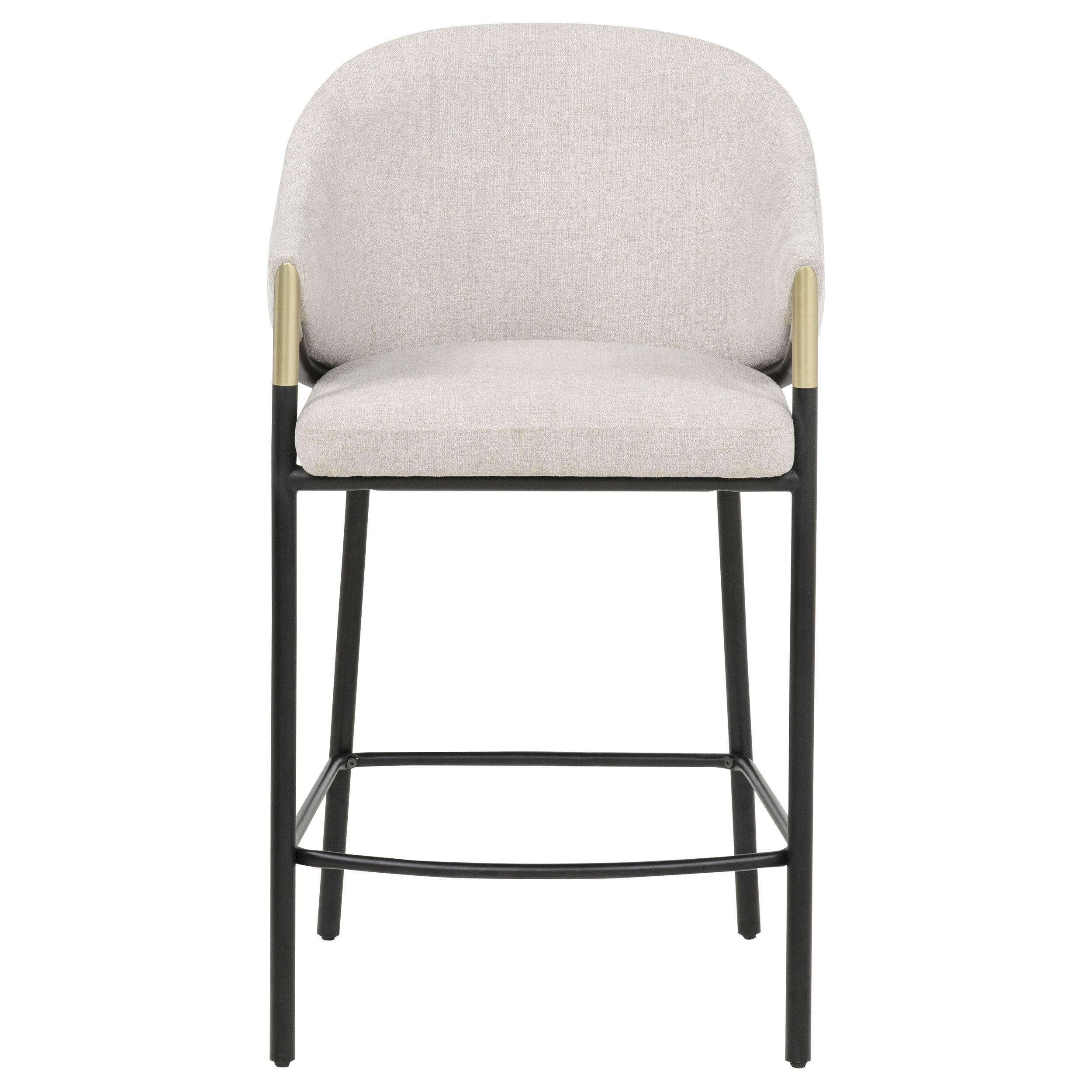 Chadwick Fabric Upholstered Counter Height Chair Beige (Set of 2) — view 3