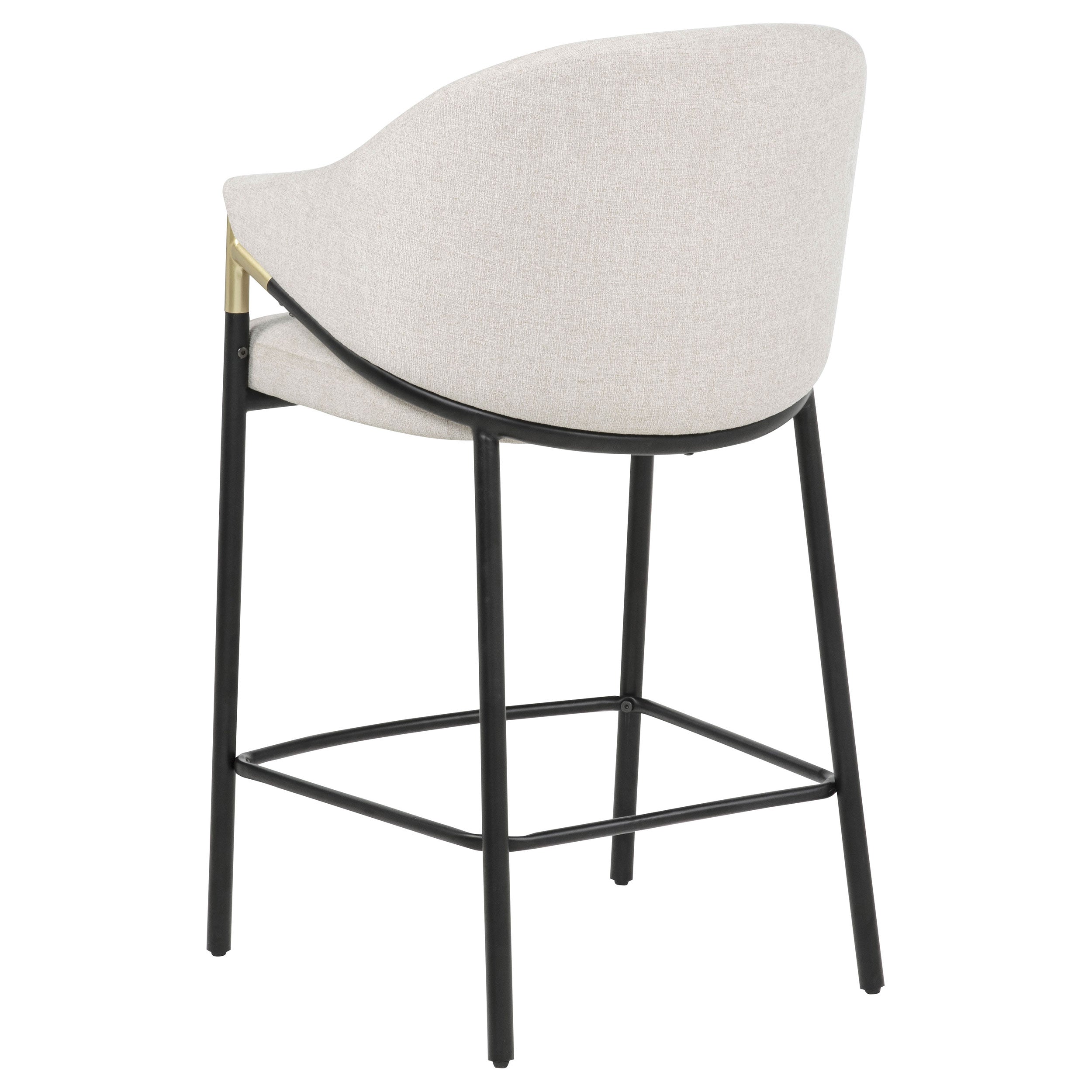 Chadwick Fabric Upholstered Counter Height Chair Beige (Set of 2) — view 6