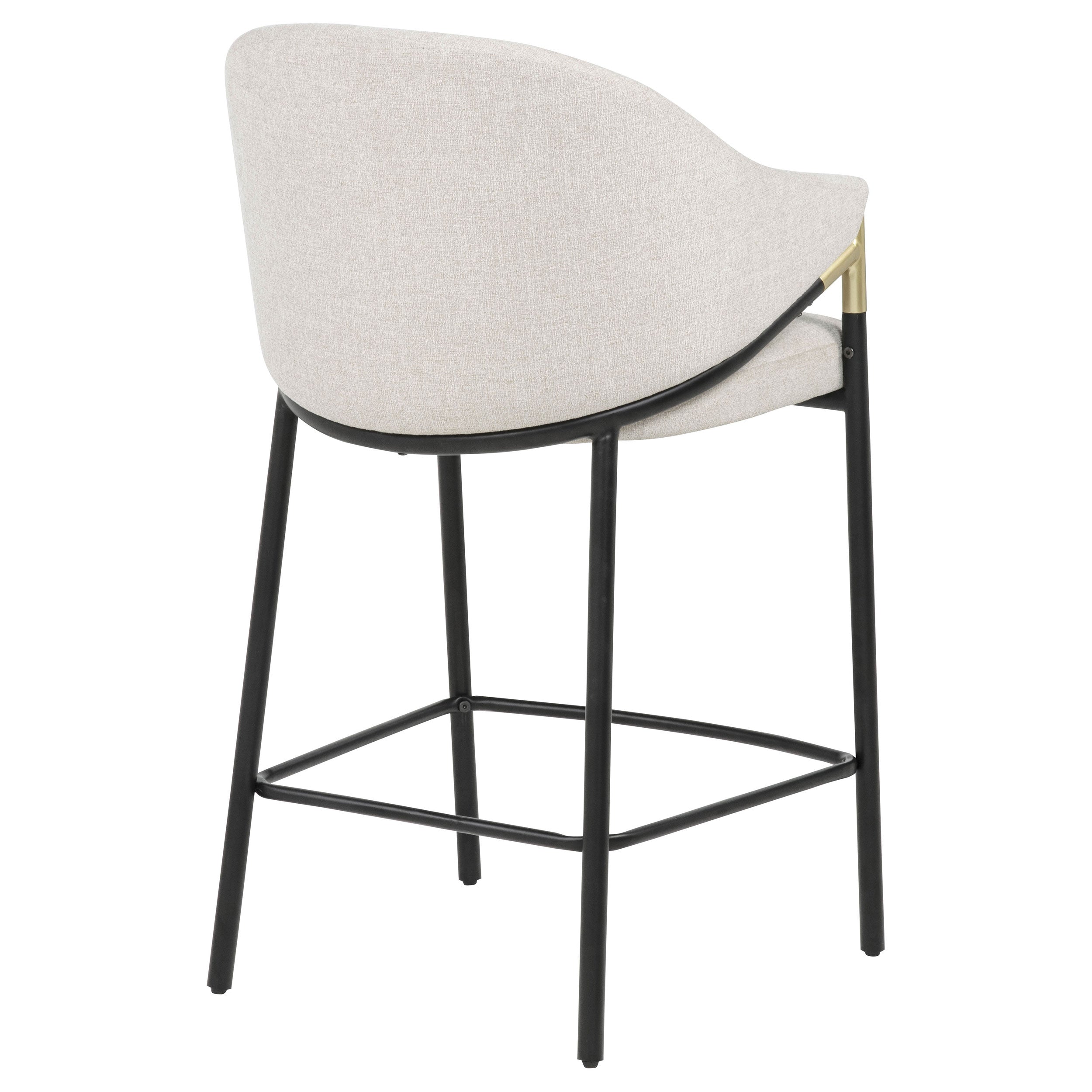 Chadwick Fabric Upholstered Counter Height Chair Beige (Set of 2) — view 8