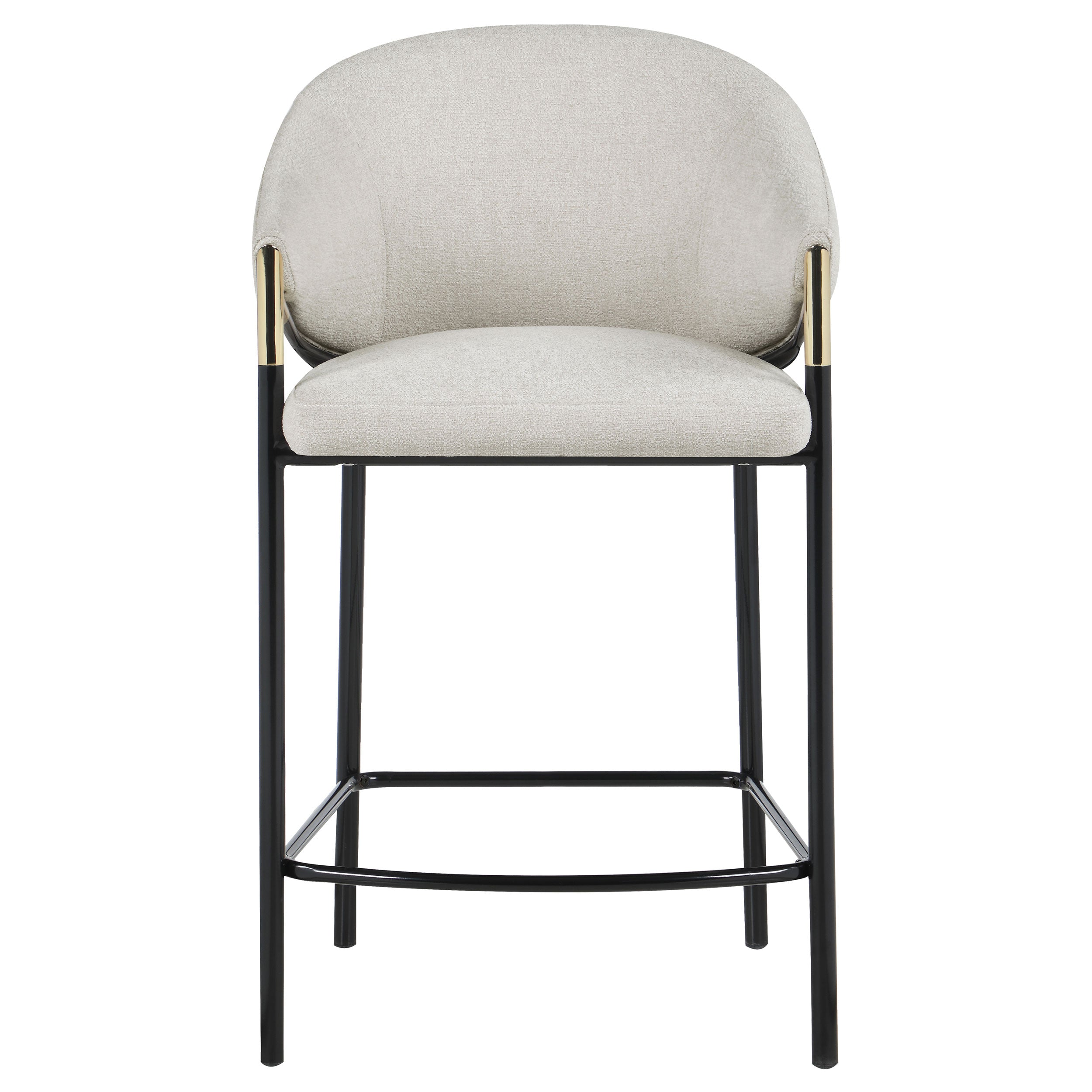 Chadwick Fabric Upholstered Counter Chair Beige (Set of 2) — view 4