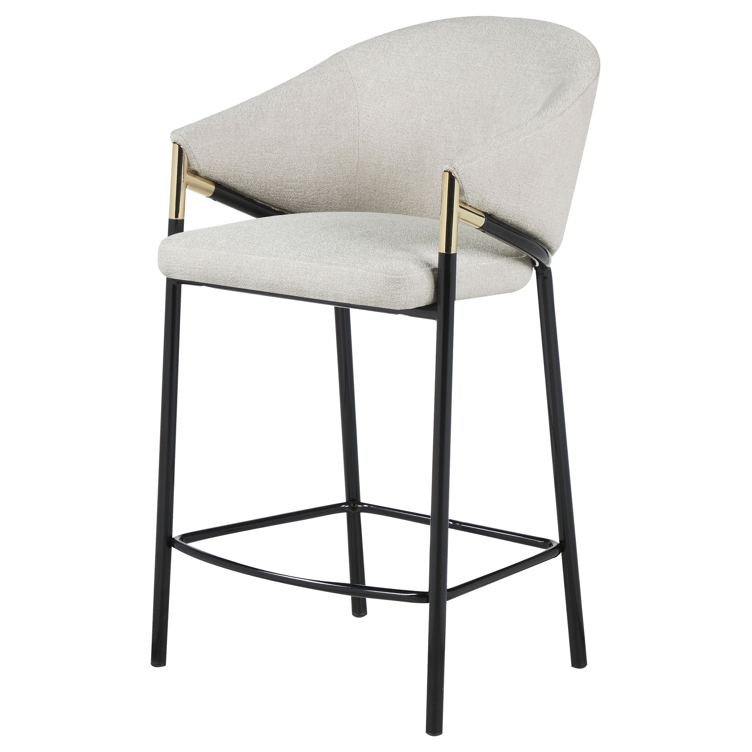 Chadwick Fabric Upholstered Counter Chair Beige (Set of 2) — view 5