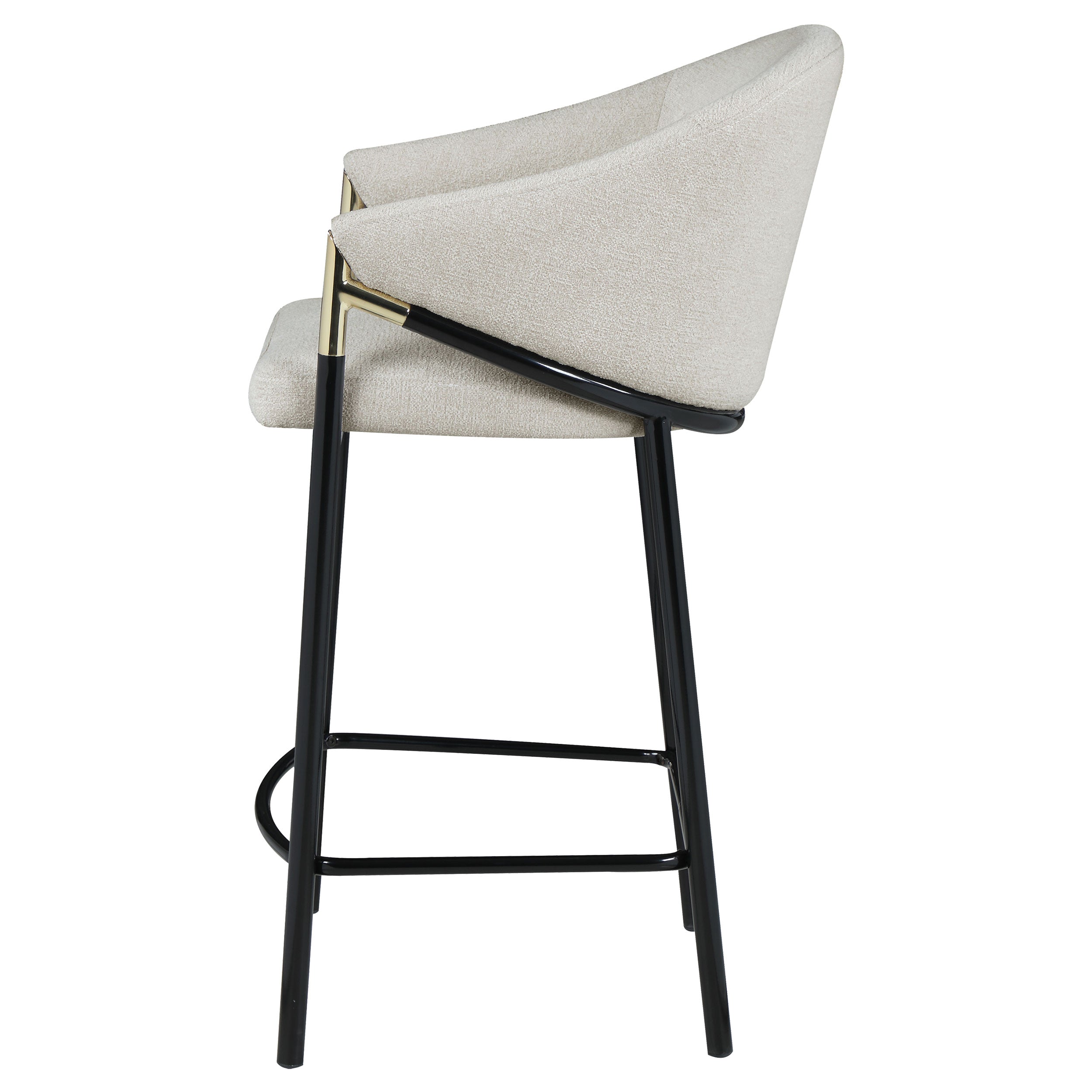Chadwick Fabric Upholstered Counter Chair Beige (Set of 2) — view 6