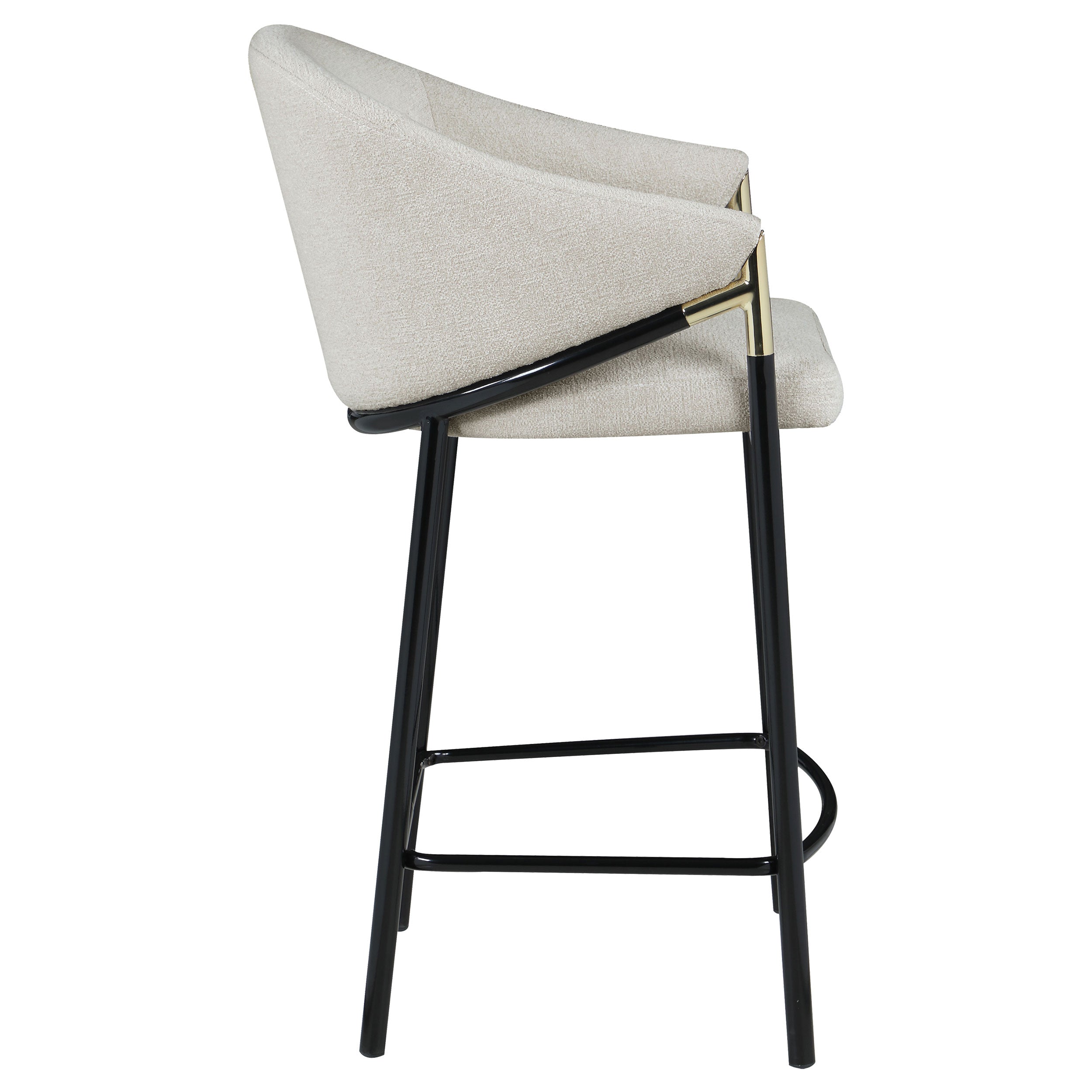 Chadwick Fabric Upholstered Counter Chair Beige (Set of 2) — view 10