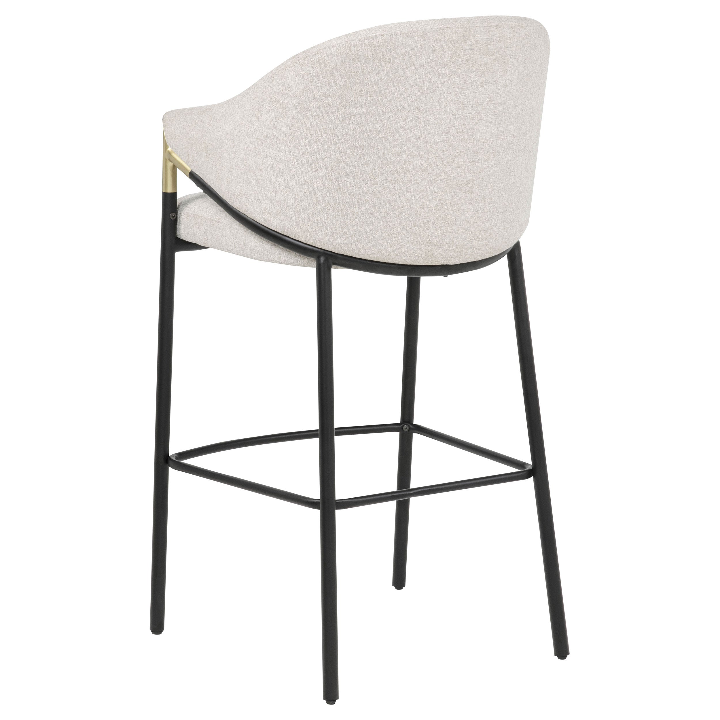 Chadwick Fabric Upholstered Bar Chair Beige (Set of 2) — view 6