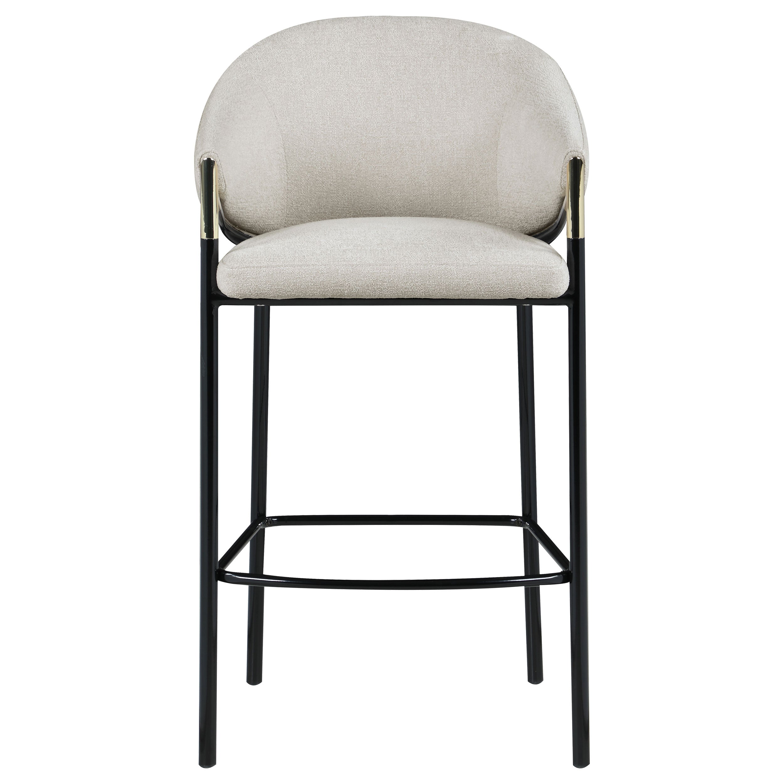 Chadwick Fabric Upholstered Bar Chair Beige (Set of 2) — view 4