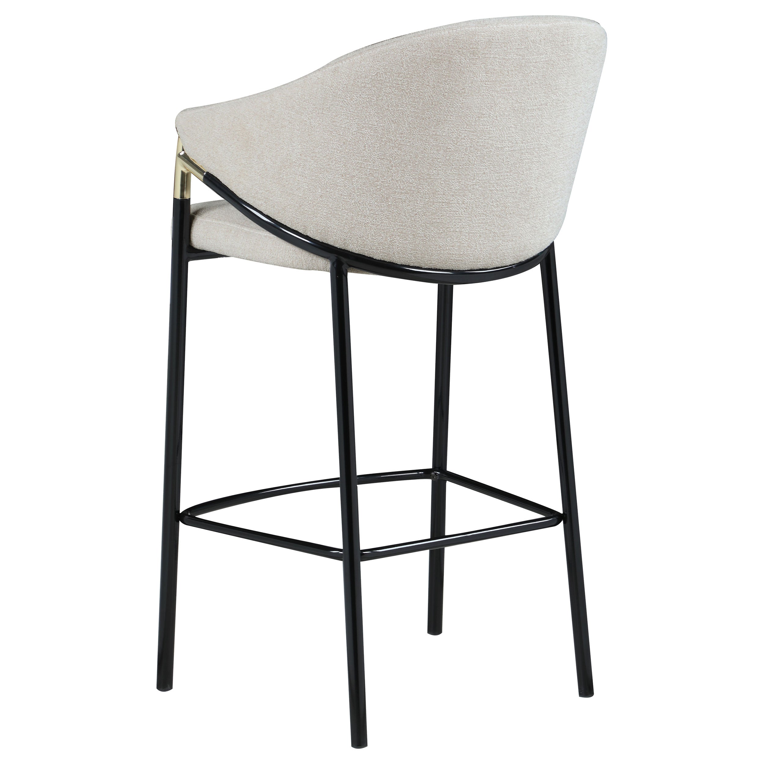Chadwick Fabric Upholstered Bar Chair Beige (Set of 2) — view 7