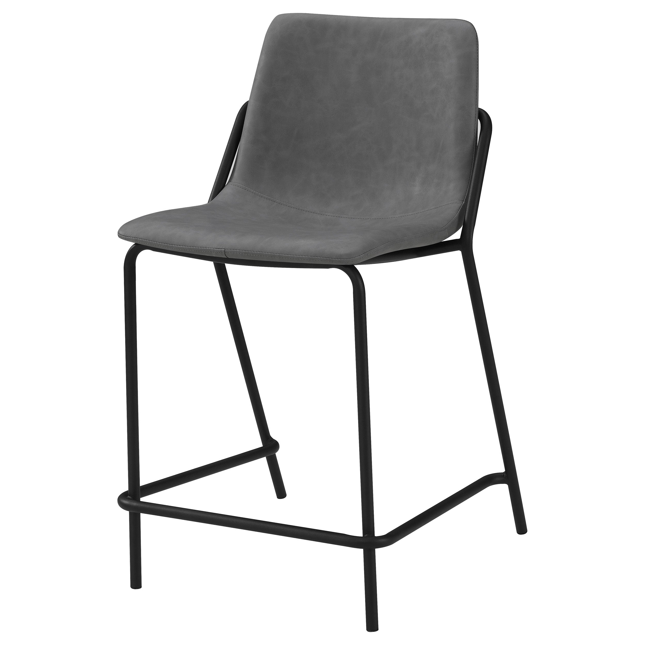 Earnest Upholstered Counter Chair Grey (Set of 2) — view 5