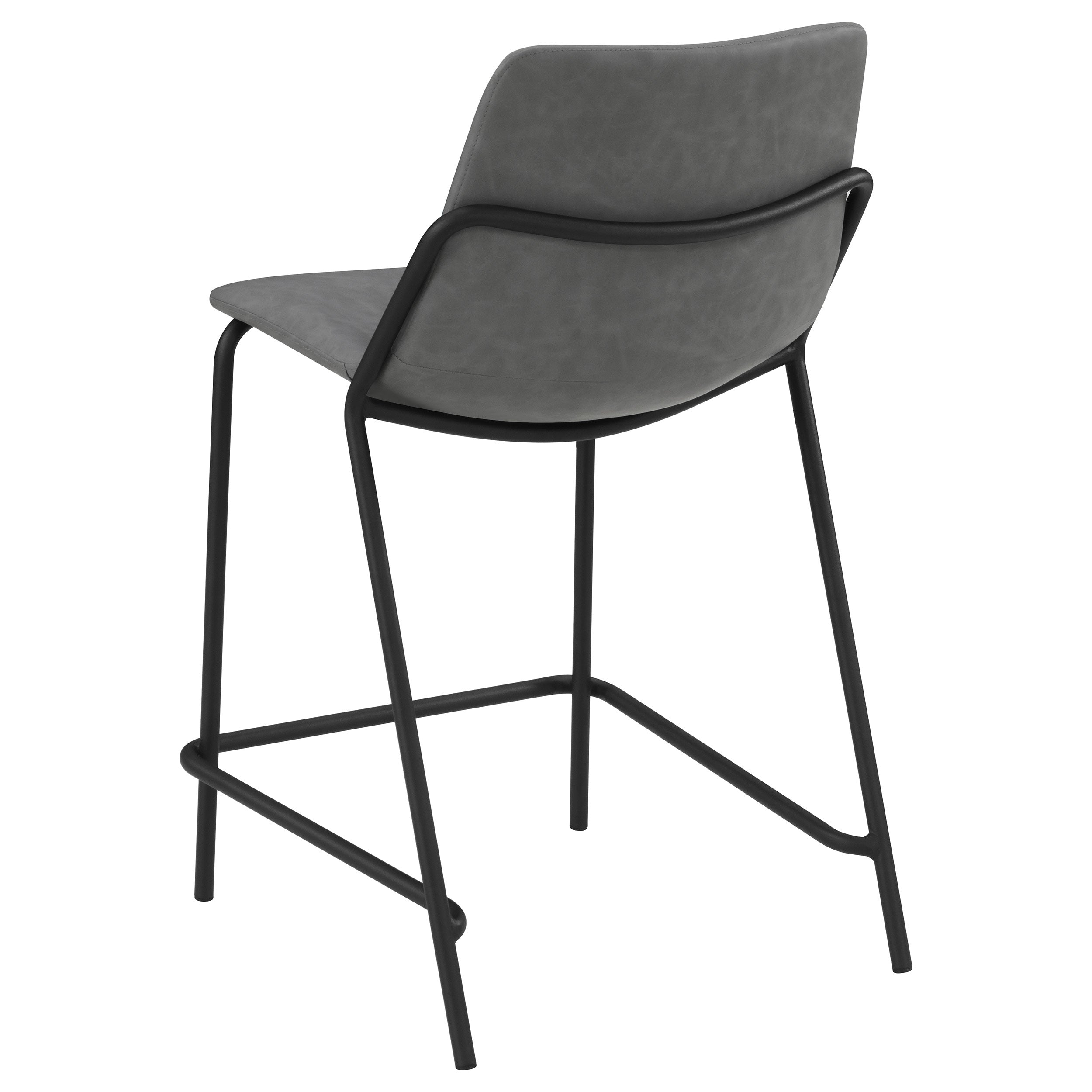 Earnest Upholstered Counter Chair Grey (Set of 2) — view 7