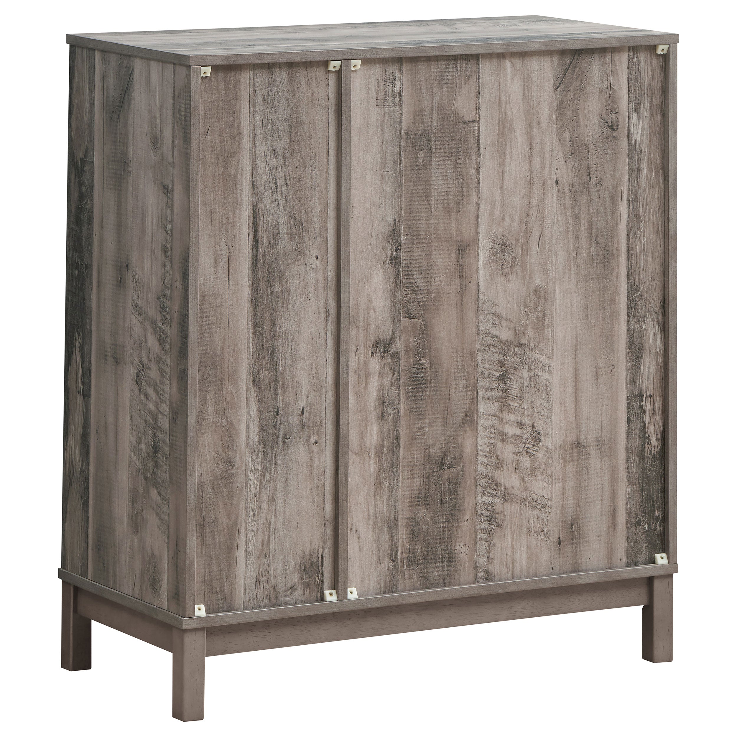 Cheyenne 2-door Home Bar Wine Cabinet Weathered Acacia — view 6