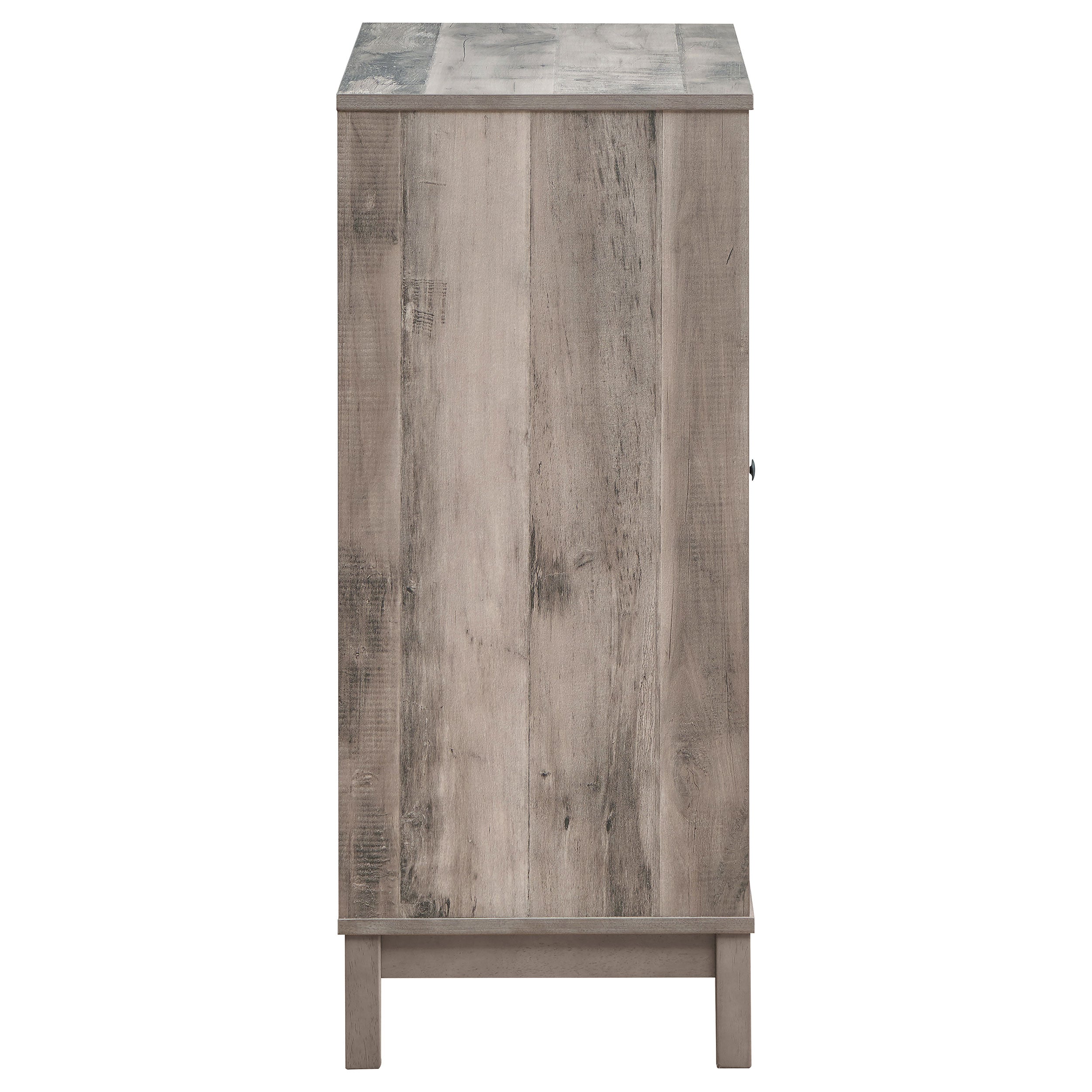 Cheyenne 2-door Home Bar Wine Cabinet Weathered Acacia — view 7