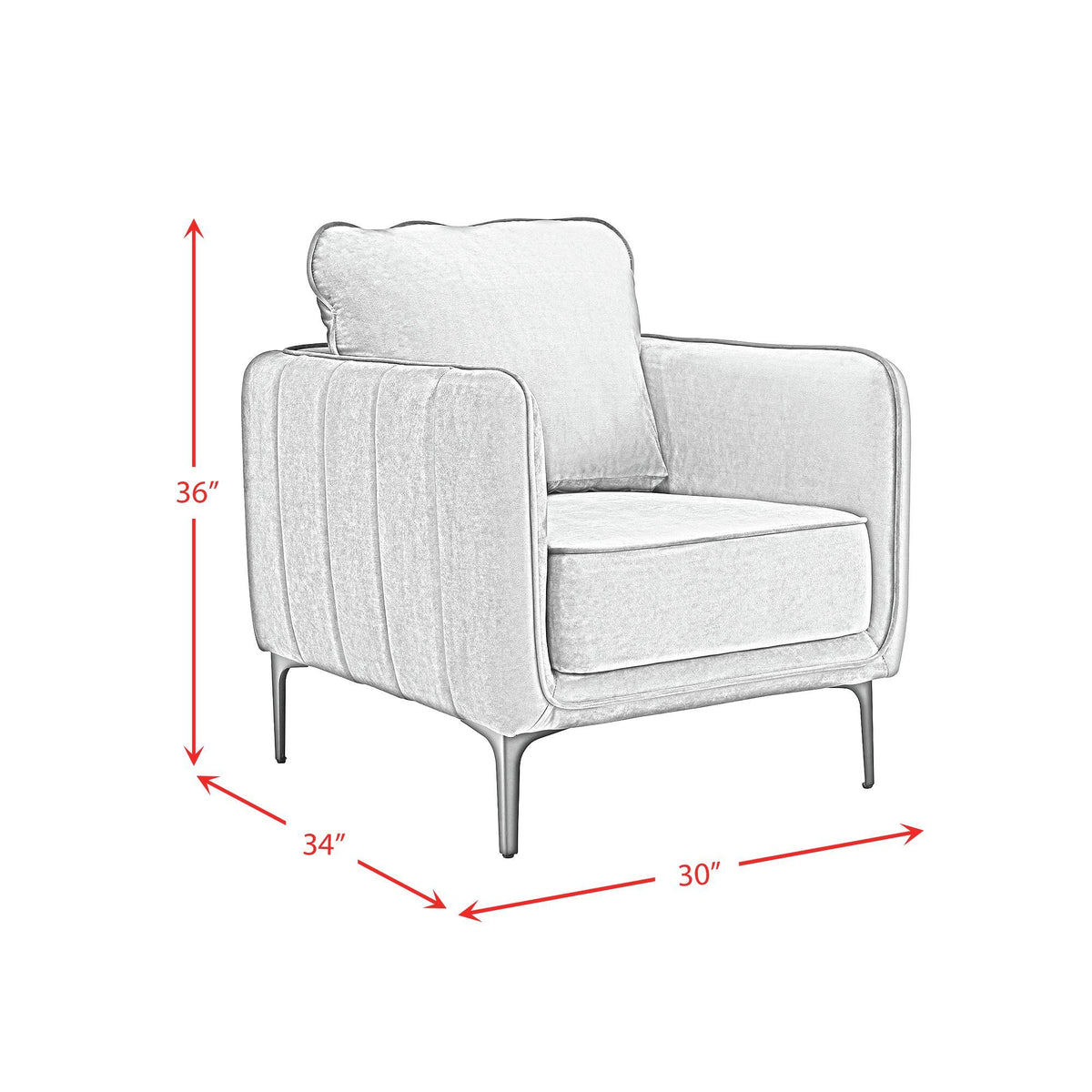 Rae Chair in Dark Gray by Elements International, view 7
