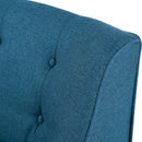 Modern Arm Chair With Tufted Back And Wooden Legs