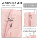 3 Pieces Set 20" / 24" / 28" Spinner Wheel Luggage With Combination Lock