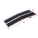 Portable And Foldable Wheelchair Ramp With Non Skid Surface