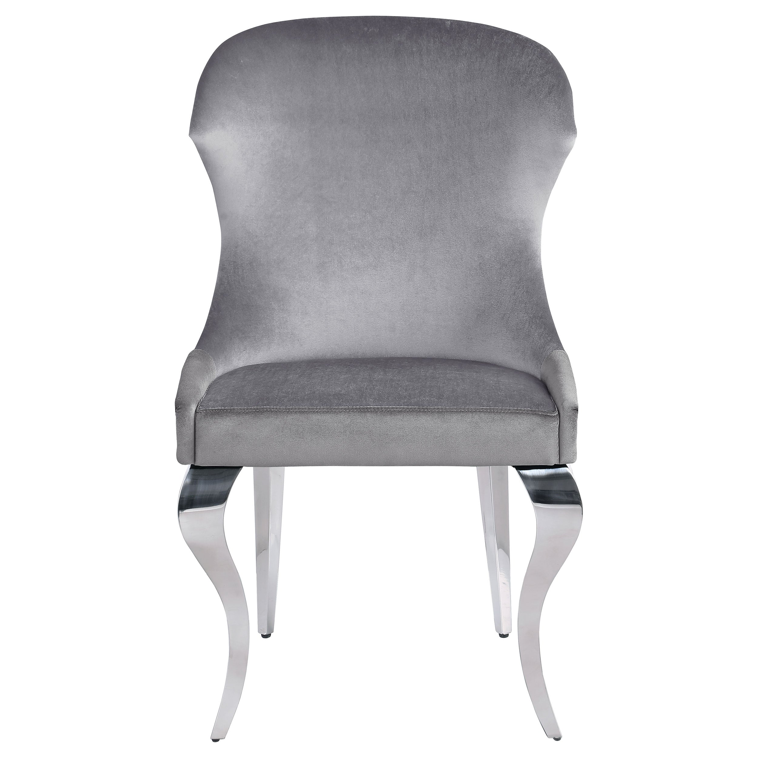 Cheyanne Upholstered Dining Side Chair Grey (Set of 2) — view 4