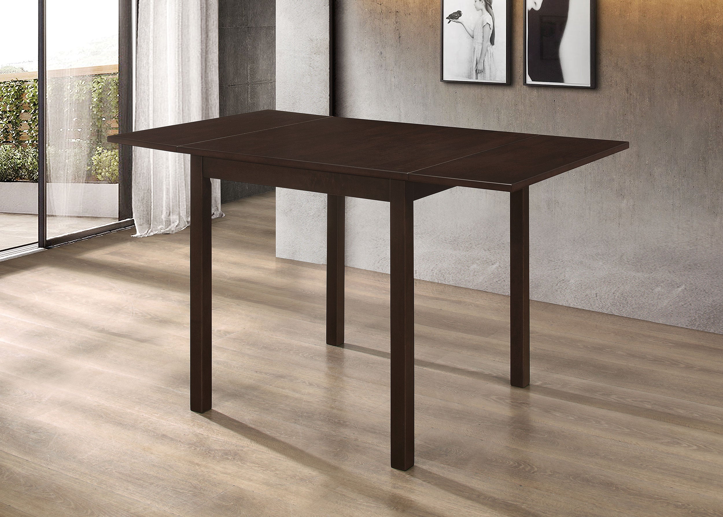 Kelso Rectangular 52-inch Extension Dining Table Cappuccino — view 2