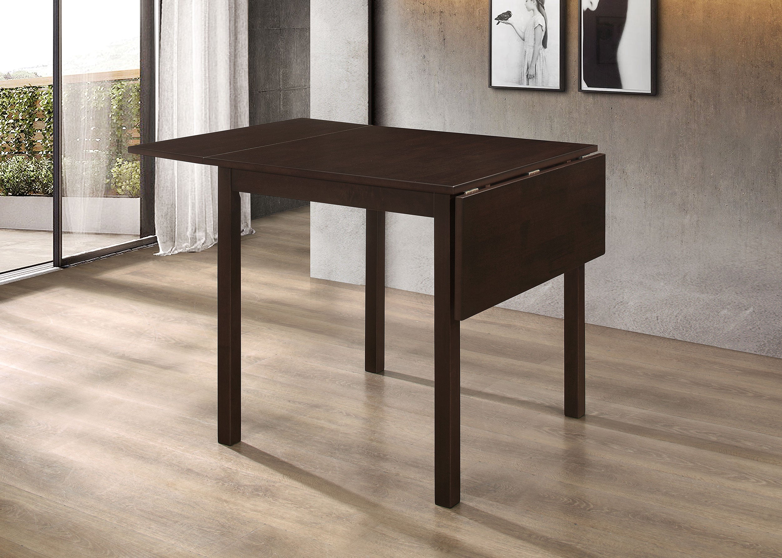 Kelso Rectangular 52-inch Extension Dining Table Cappuccino — view 3