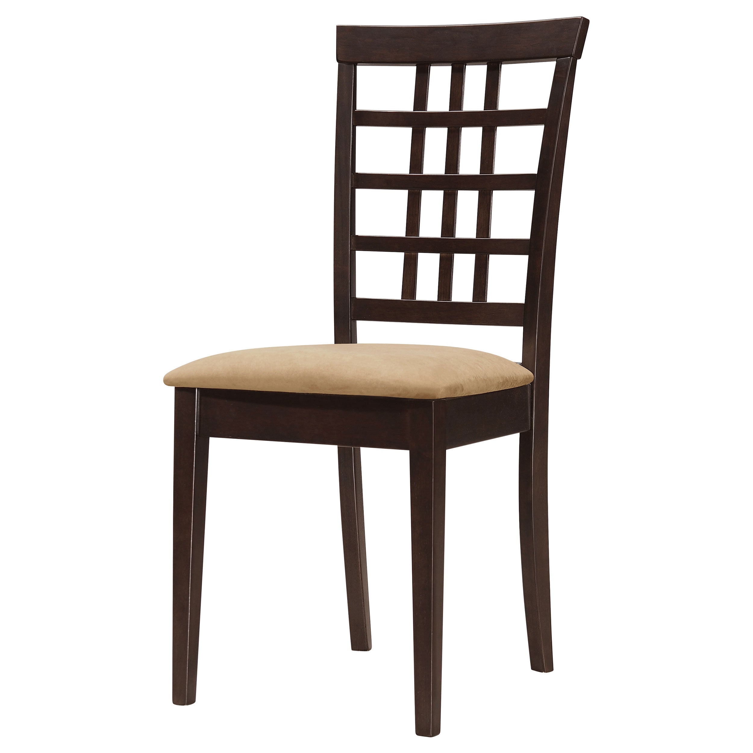 Kelso Lattice Back Dining Side Chair Cappuccino (Set of 2) — view 4