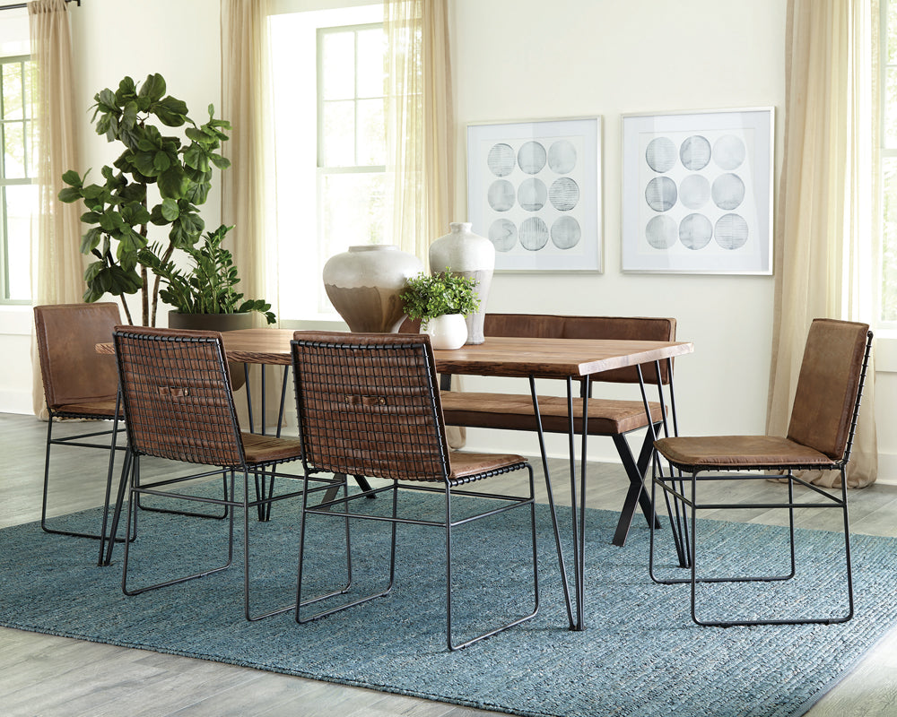 Sherman 71-inch Live Edge Dining Table Natural Acacia — view 8