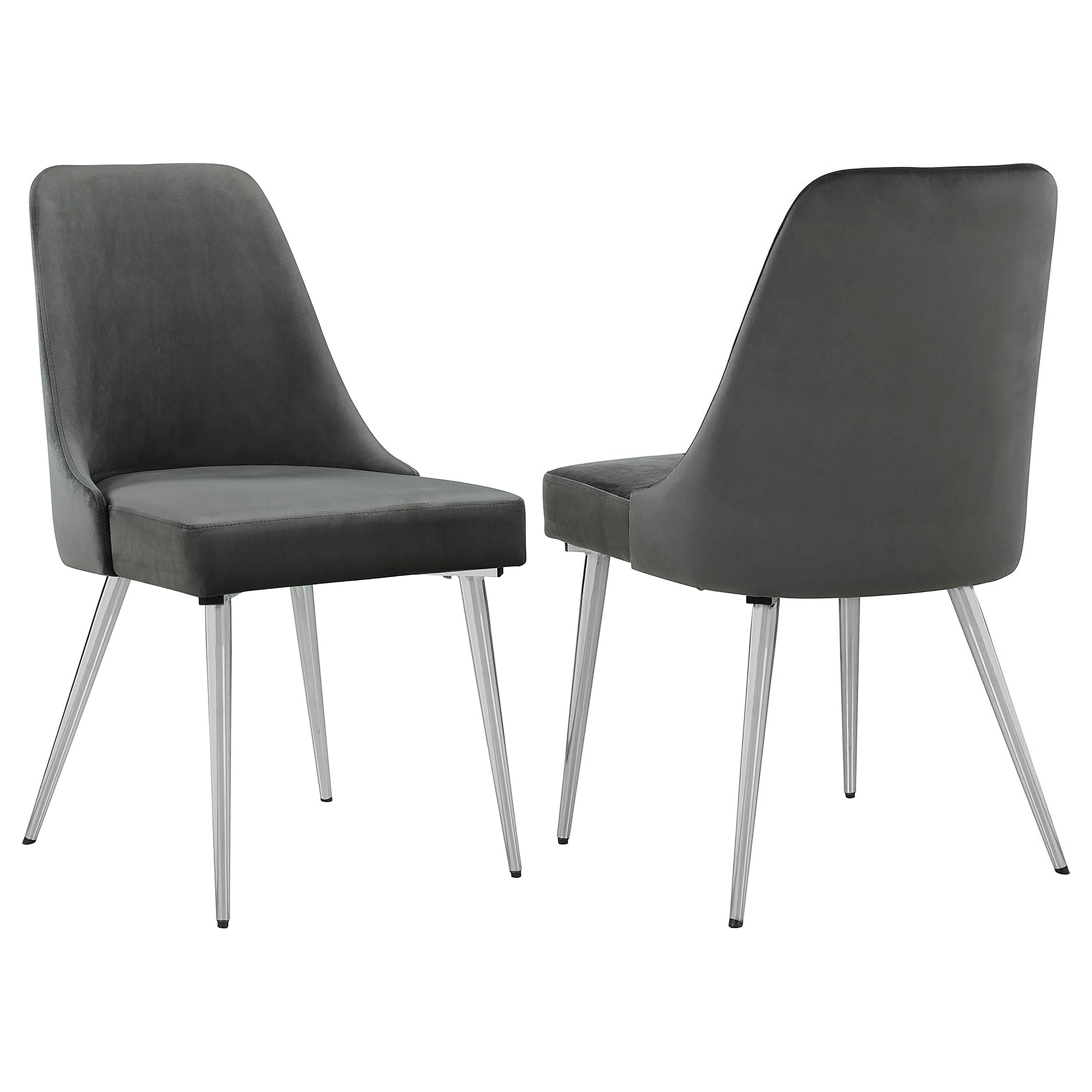 Cabianca Upholstered Dining Side Chair Grey (Set of 2) — view 1