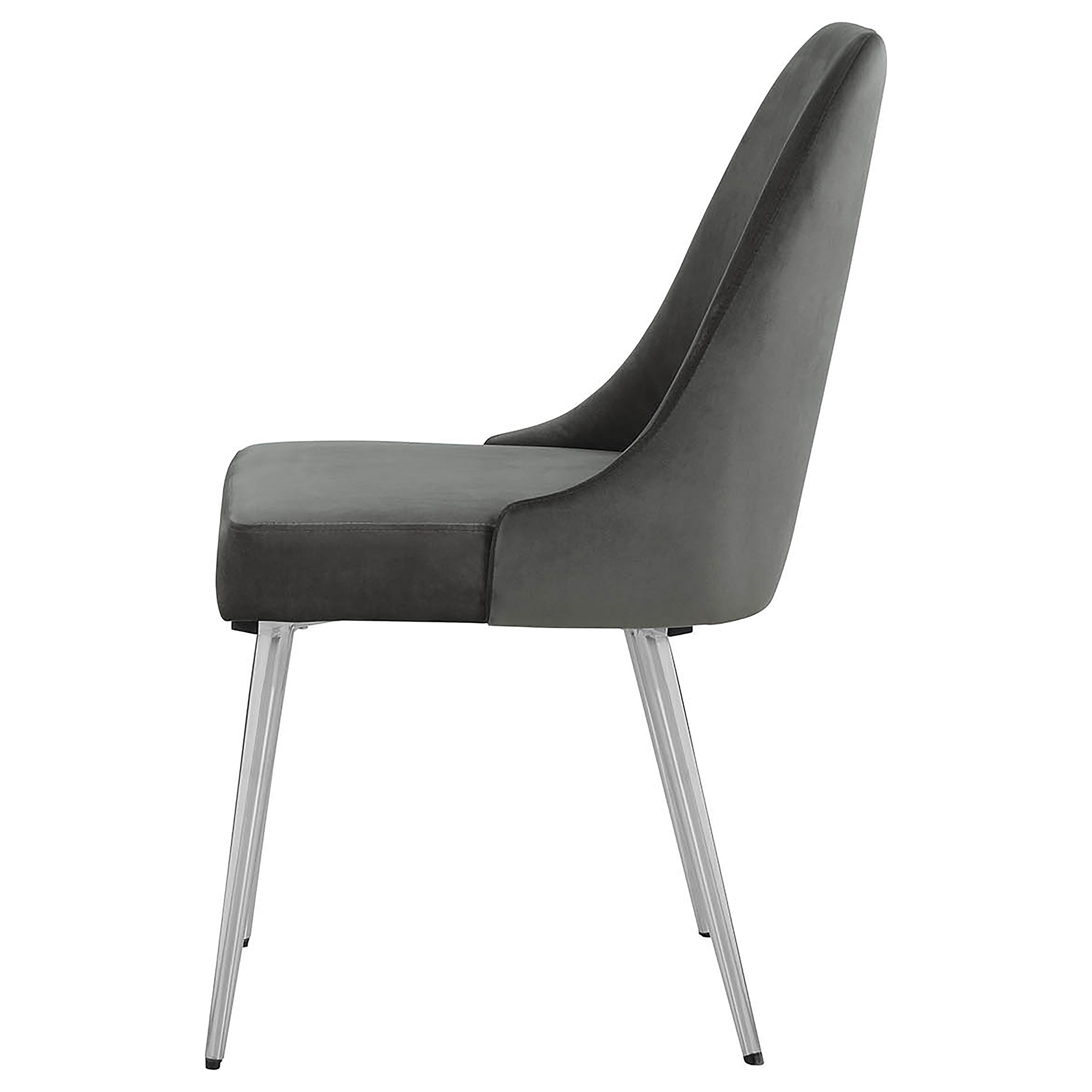 Cabianca Upholstered Dining Side Chair Grey (Set of 2) — view 6