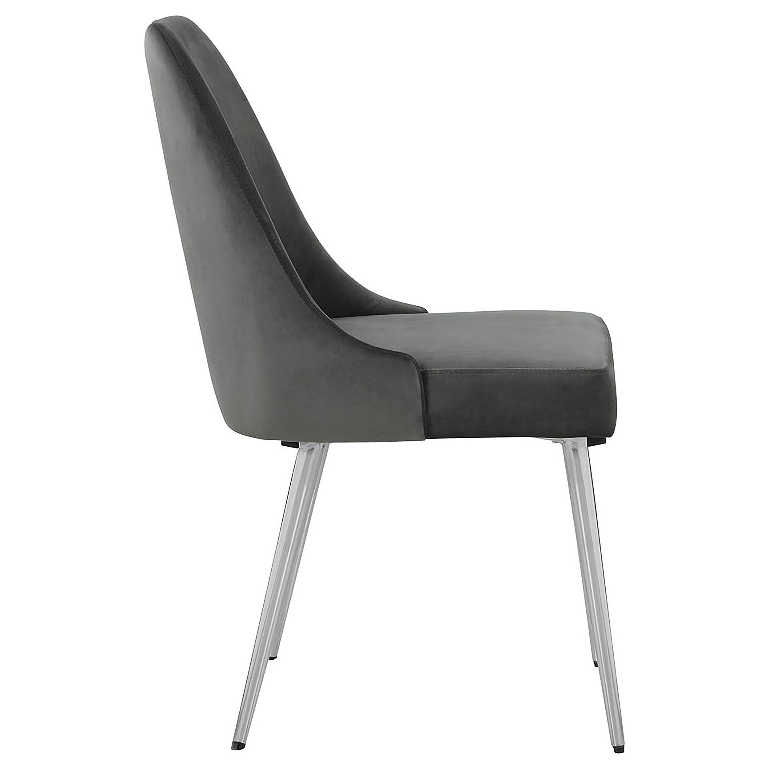 Cabianca Upholstered Dining Side Chair Grey (Set of 2) — view 10