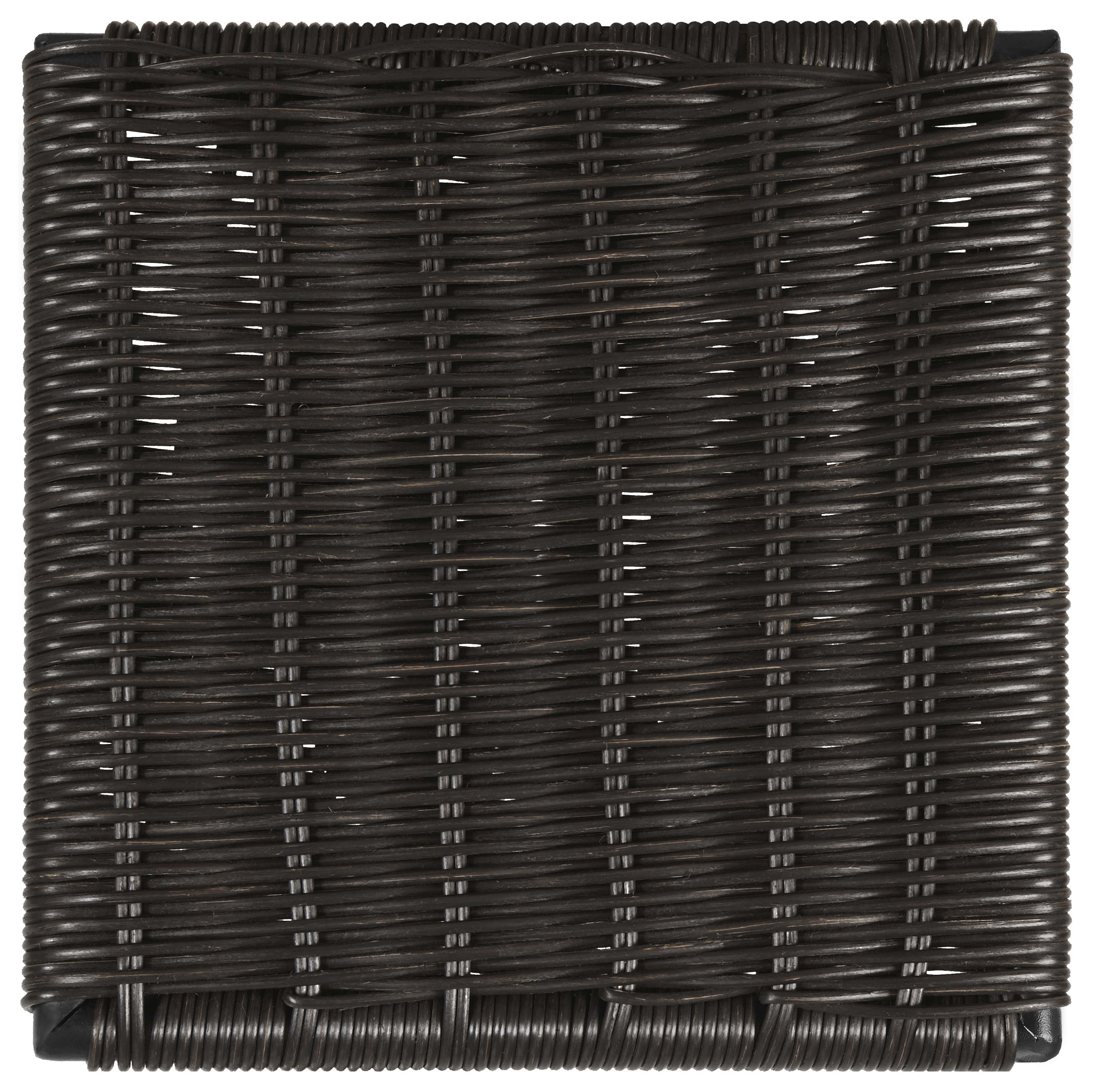 Dacy Faux Rattan Metal Dining Side Chair Brown (Set of 2) — view 10