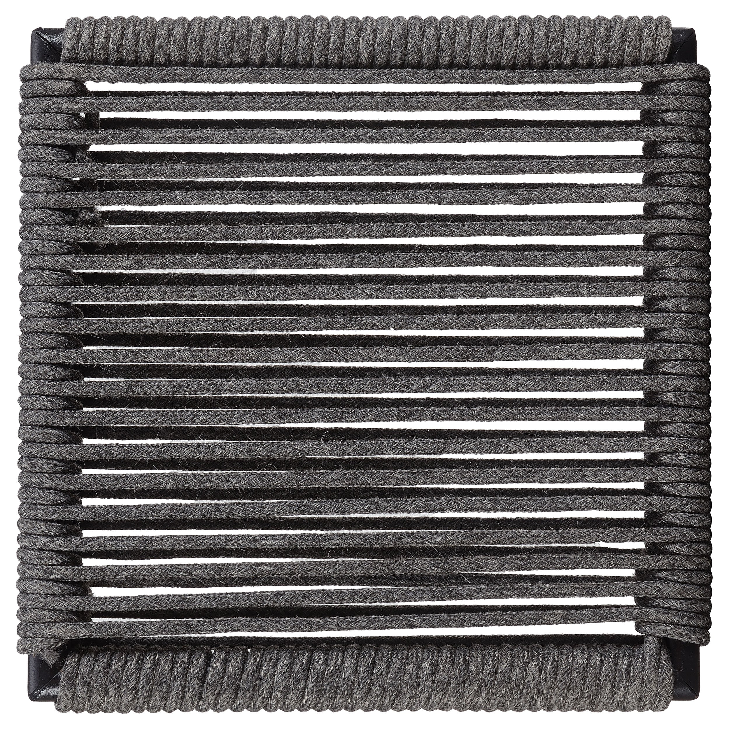 Jerome Woven Rope Metal Bar Chair Charcoal (Set of 2) — view 10