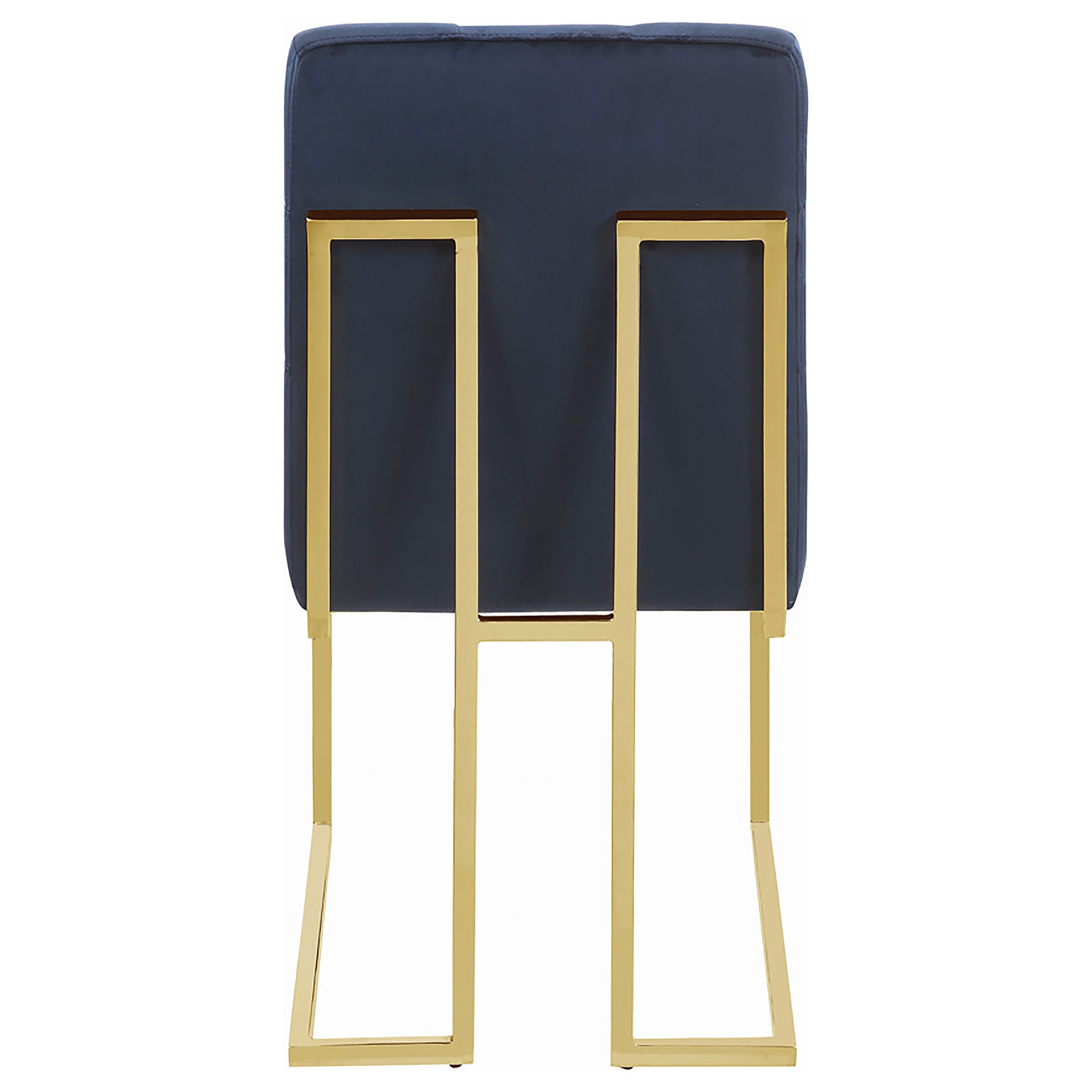 Cisco Velvet Upholstered Dining Side Chair Gold (Set of 2) — view 8
